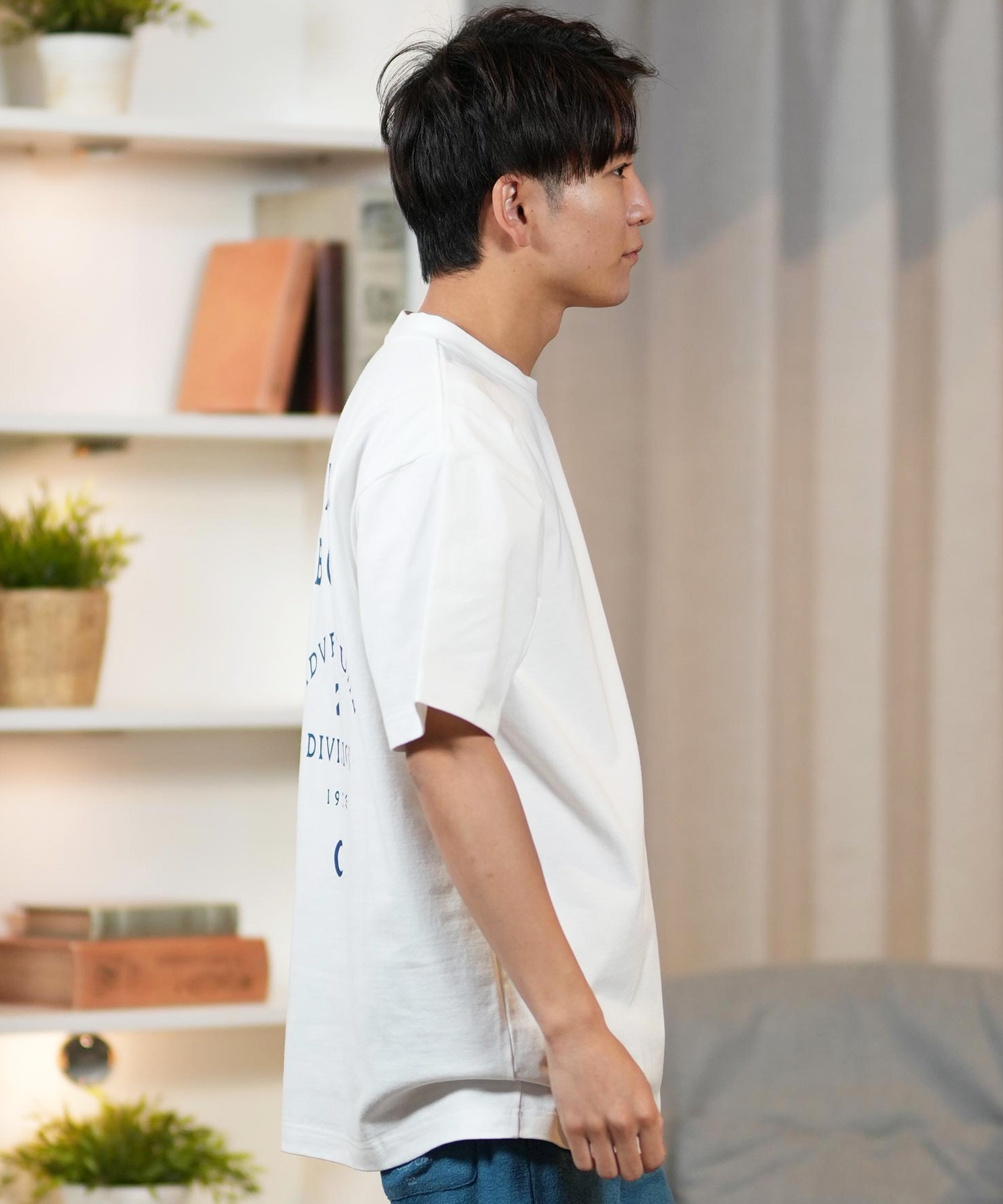 BILLABONG ビラボン 半袖 Tシャツ メンズ バックプリント ストレッチ オーバーサイズ SAHARA BF011-217(WHT-M)