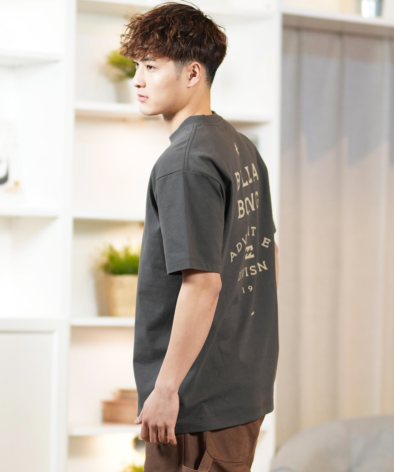BILLABONG ビラボン 半袖 Tシャツ メンズ バックプリント ストレッチ オーバーサイズ SAHARA BF011-217(WHT-M)