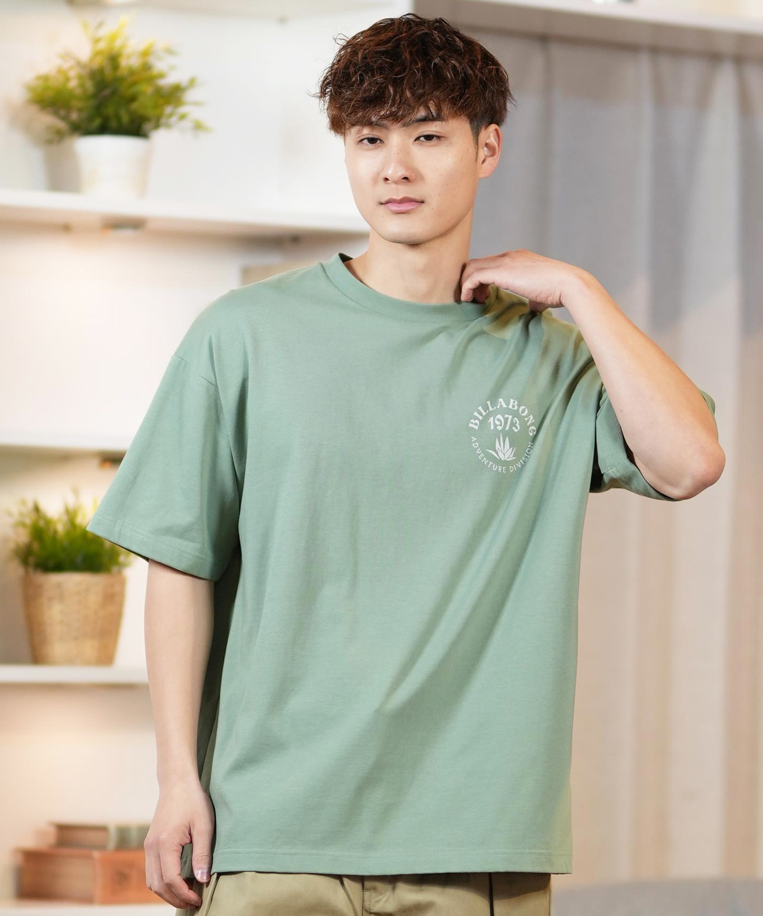 BILLABONG ビラボン 半袖 Tシャツ メンズ バックプリント UVカット