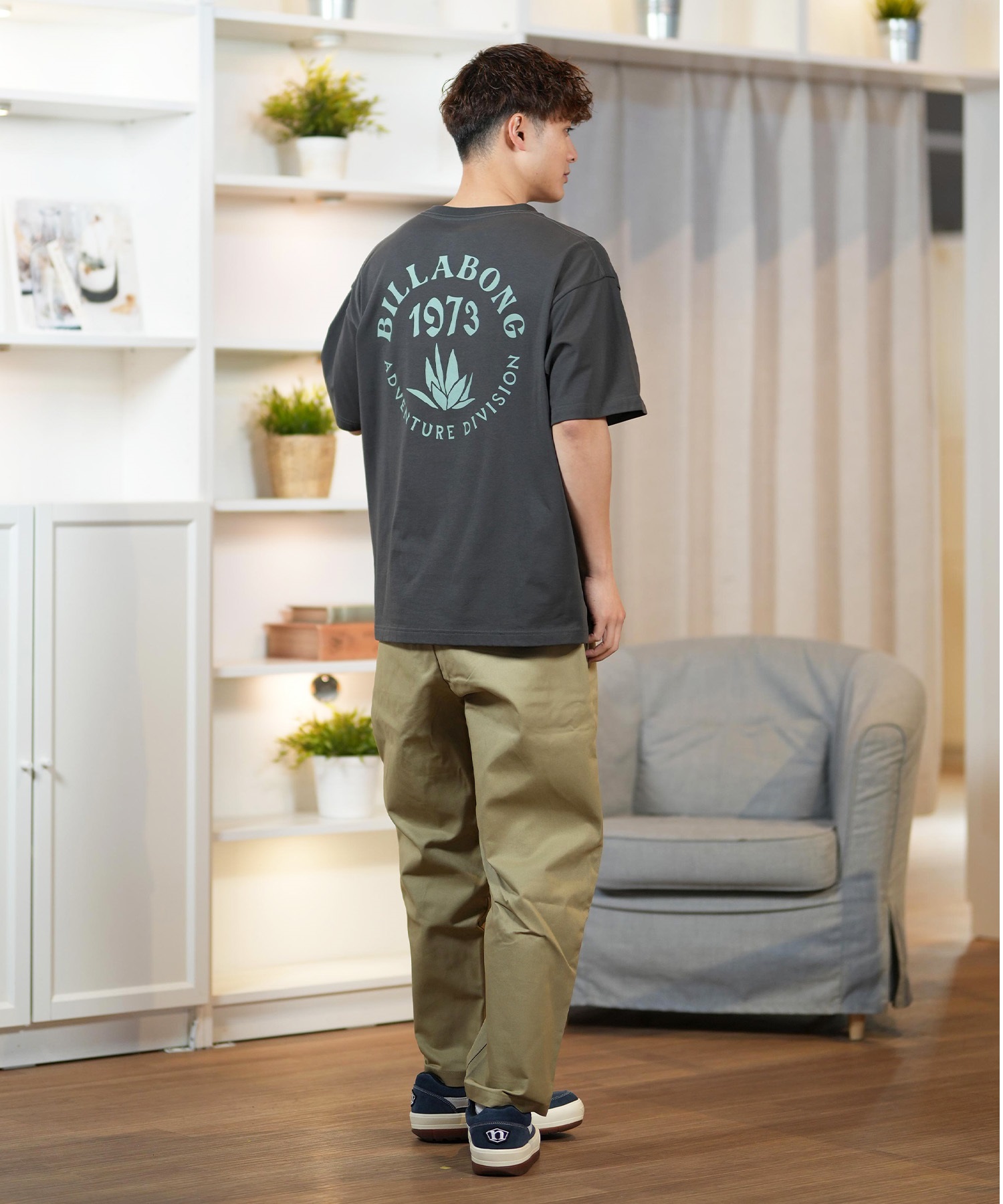 BILLABONG ビラボン 半袖 Tシャツ メンズ バックプリント UVカット