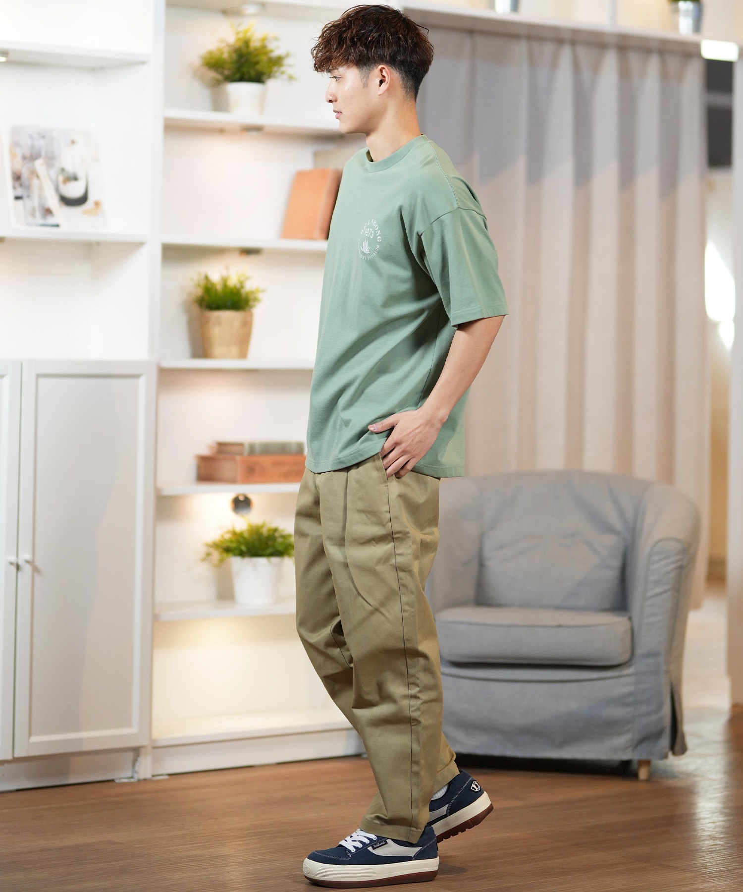 BILLABONG ビラボン 半袖 Tシャツ メンズ バックプリント UVカット