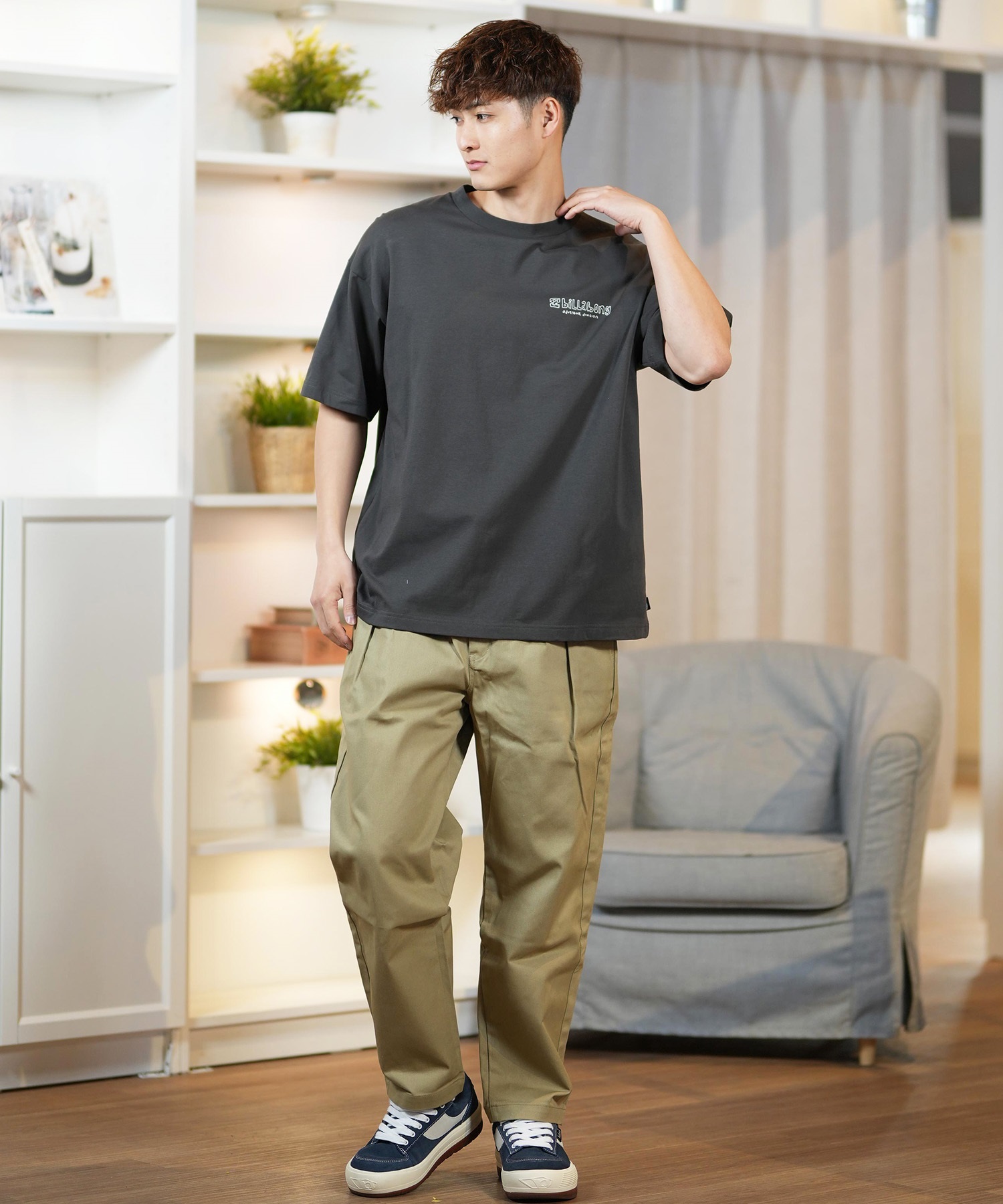 BILLABONG ビラボン 半袖 Tシャツ メンズ バックプリント UVカット