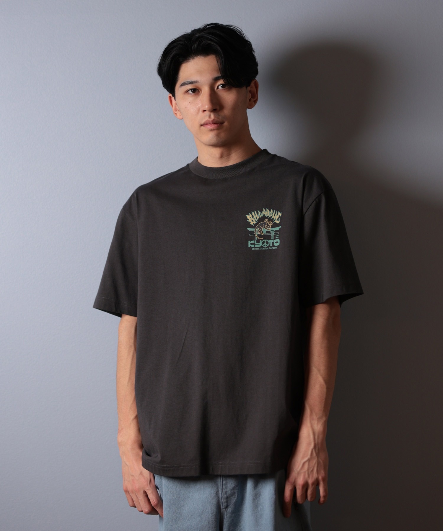 BILLABONG ビラボン 半袖 Tシャツ メンズ バックプリント 京都 KYOTO T
