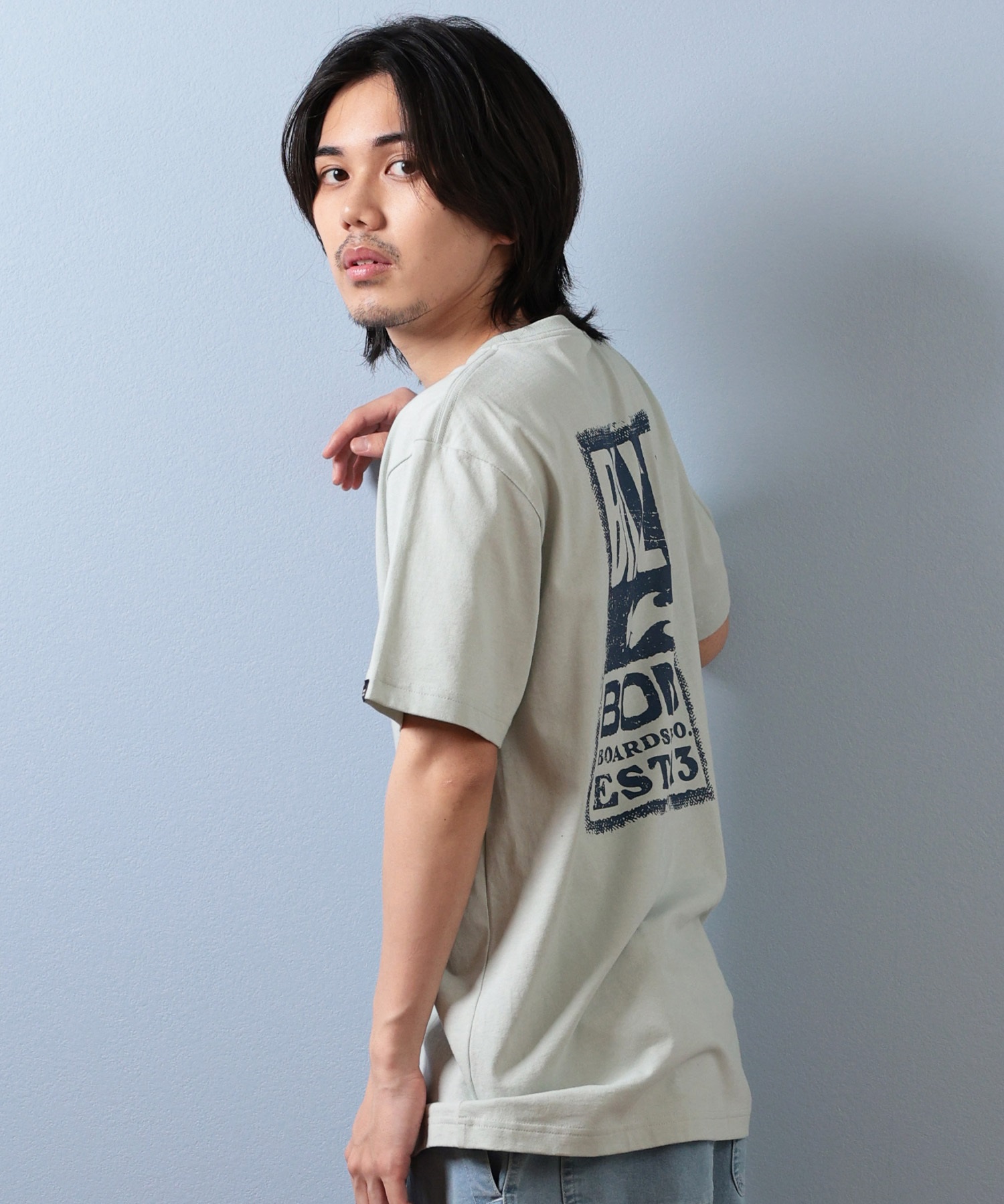 BILLABONG ビラボン 半袖 Tシャツ メンズ バックプリント ADVISORY TAG