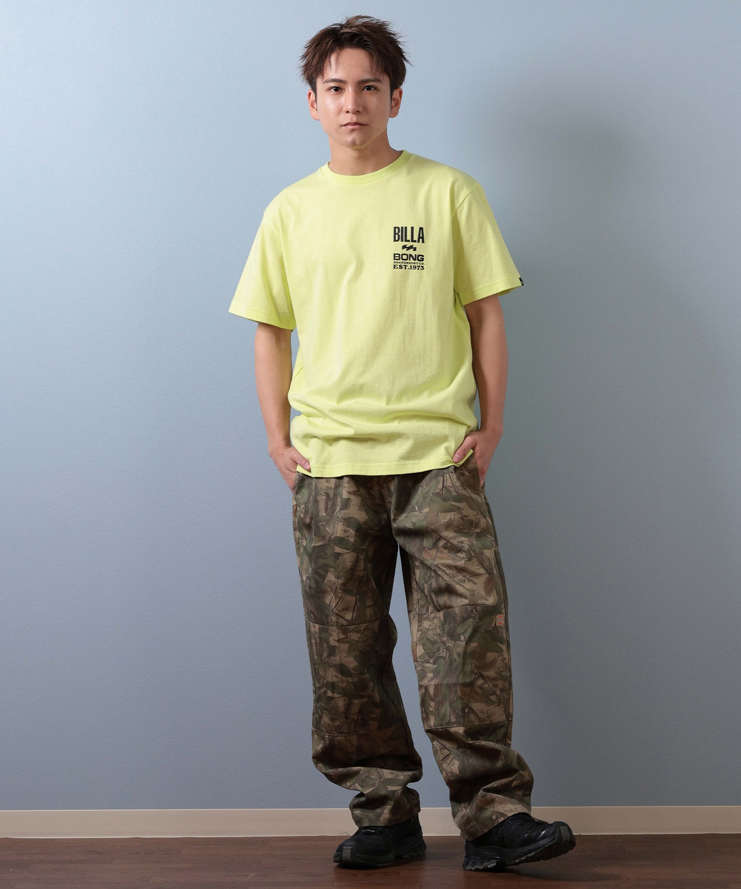 BILLABONG ビラボン 半袖 Tシャツ メンズ バックプリント ADVISORY TAG