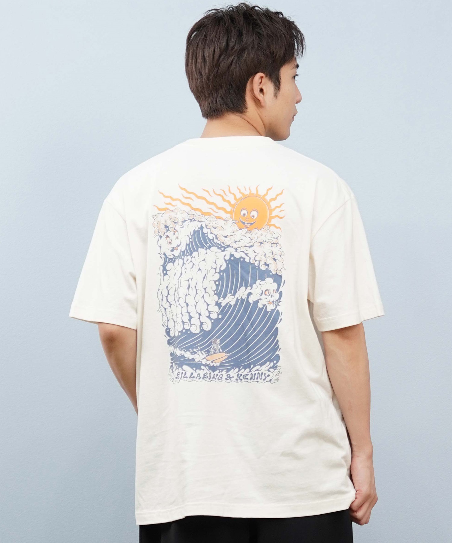 BILLABONG ビラボン 半袖 Tシャツ メンズ バックプリント オーバー