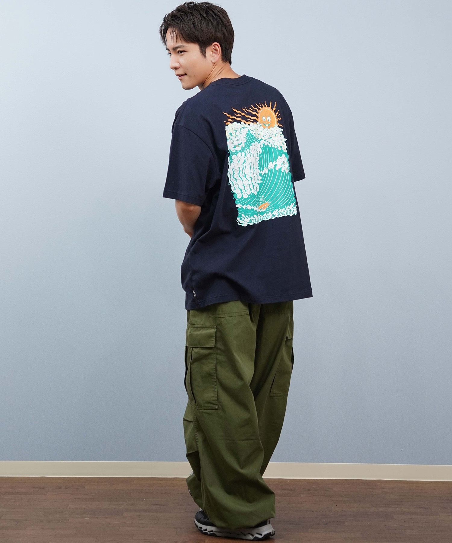 BILLABONG ビラボン 半袖 Tシャツ メンズ バックプリント オーバー