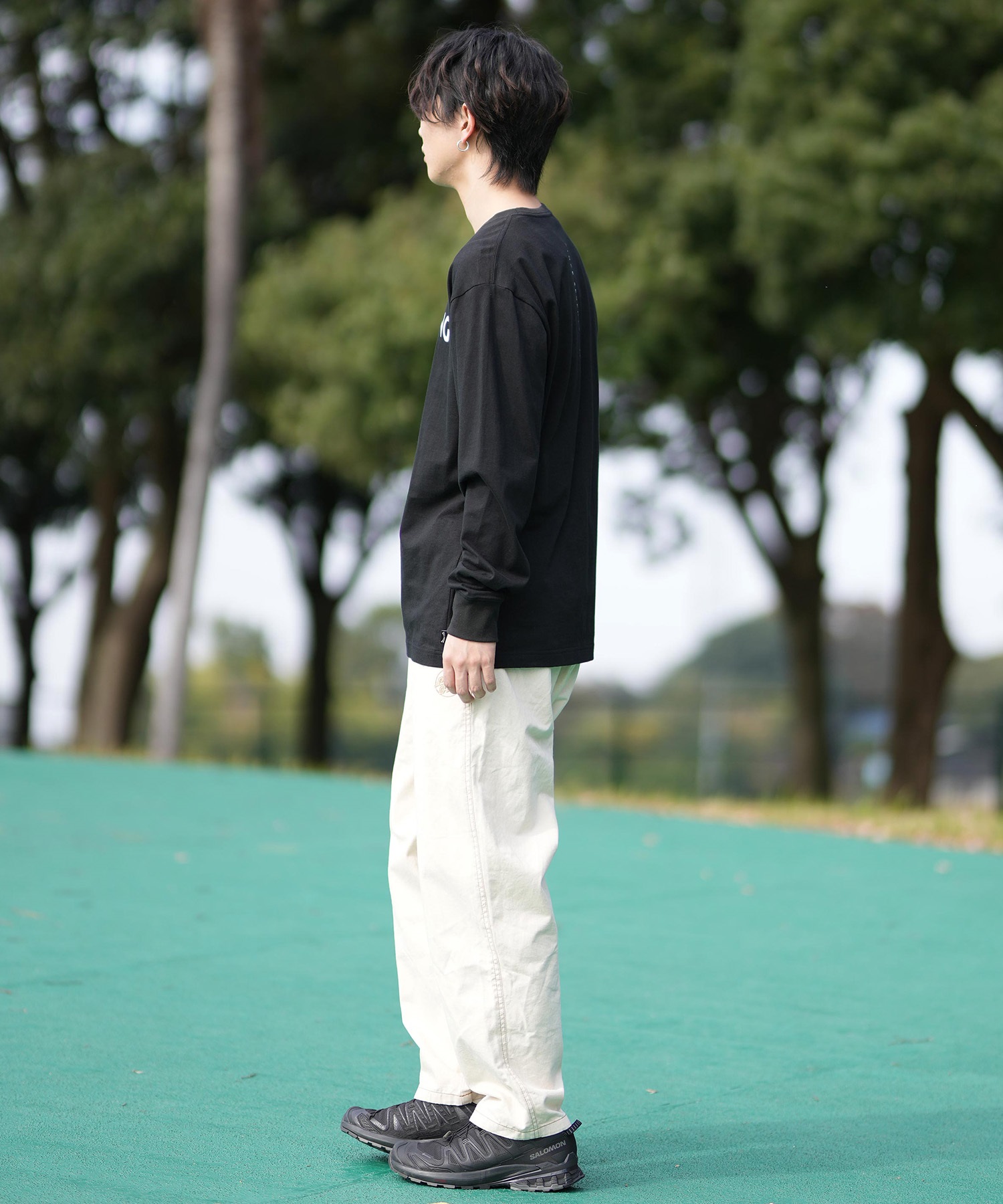 バボラ　メンズ　ロングTシャツ　長ズボン BILLABONG ビラボン 長袖 Tシャツ メンズ ロンT ロゴ フロント