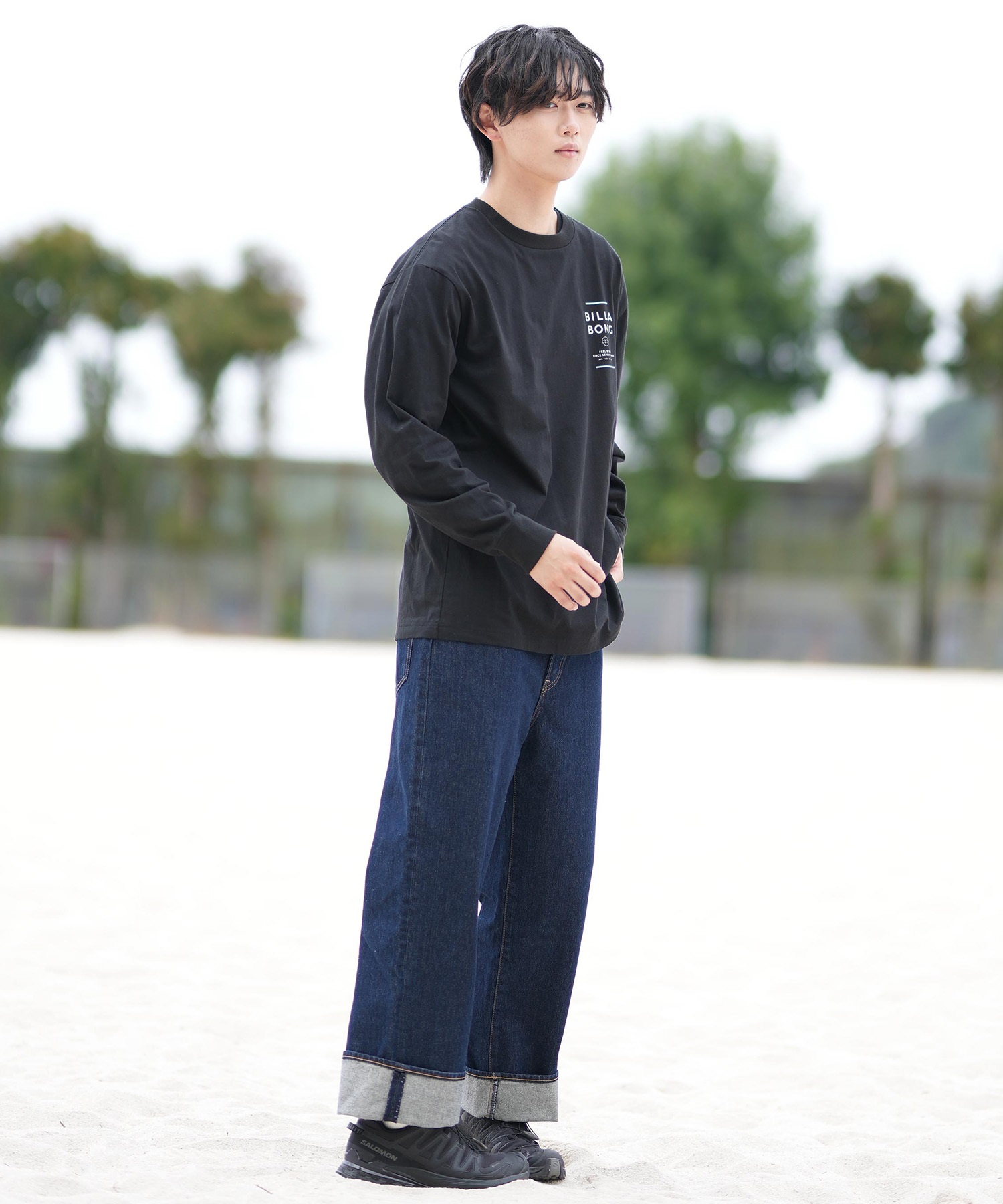 BILLABONG ビラボン 長袖 Tシャツ メンズ ロンT ロゴ バック