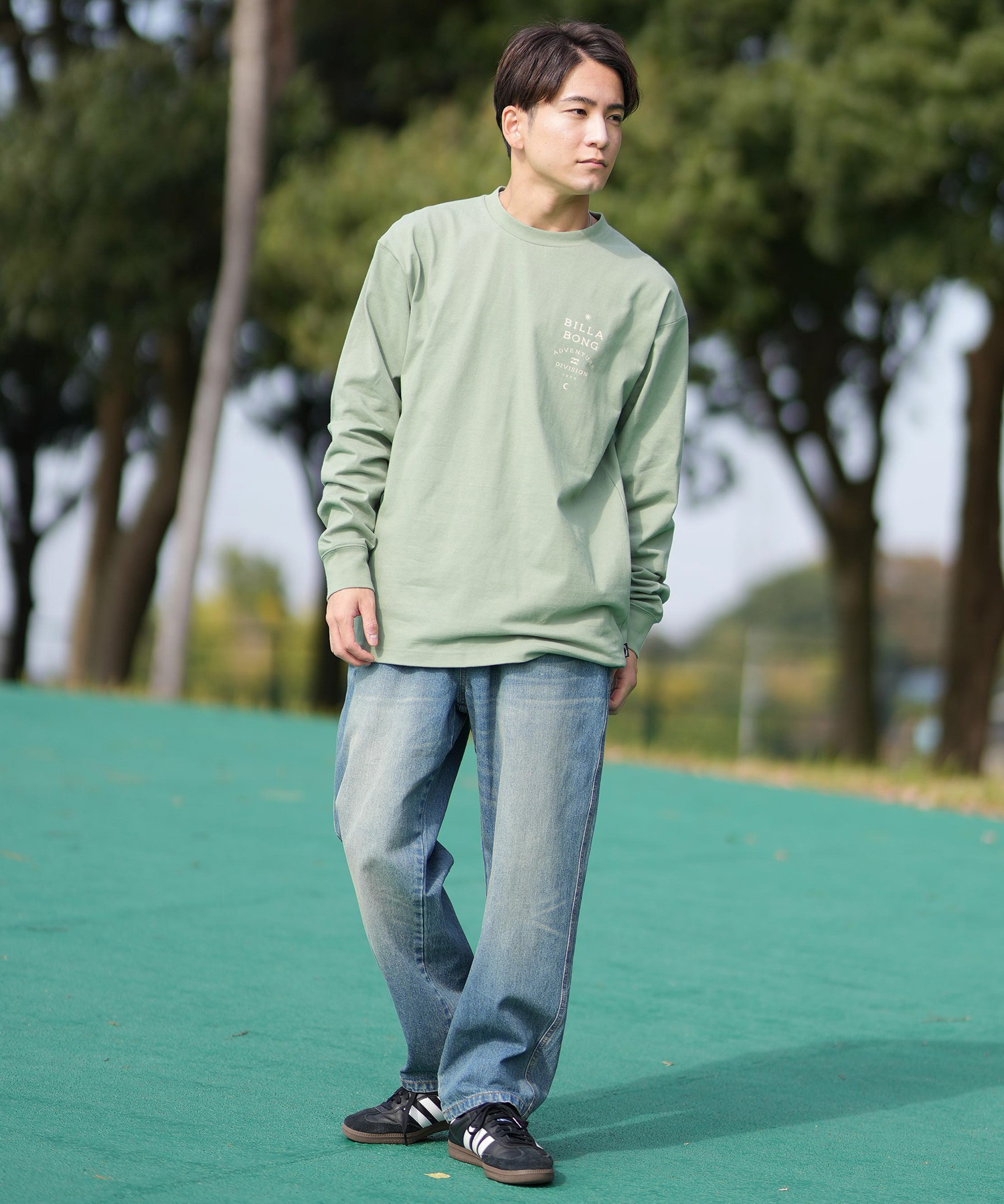 BILLABONG ビラボン 長袖 Tシャツ メンズ ロンT ロゴ バック