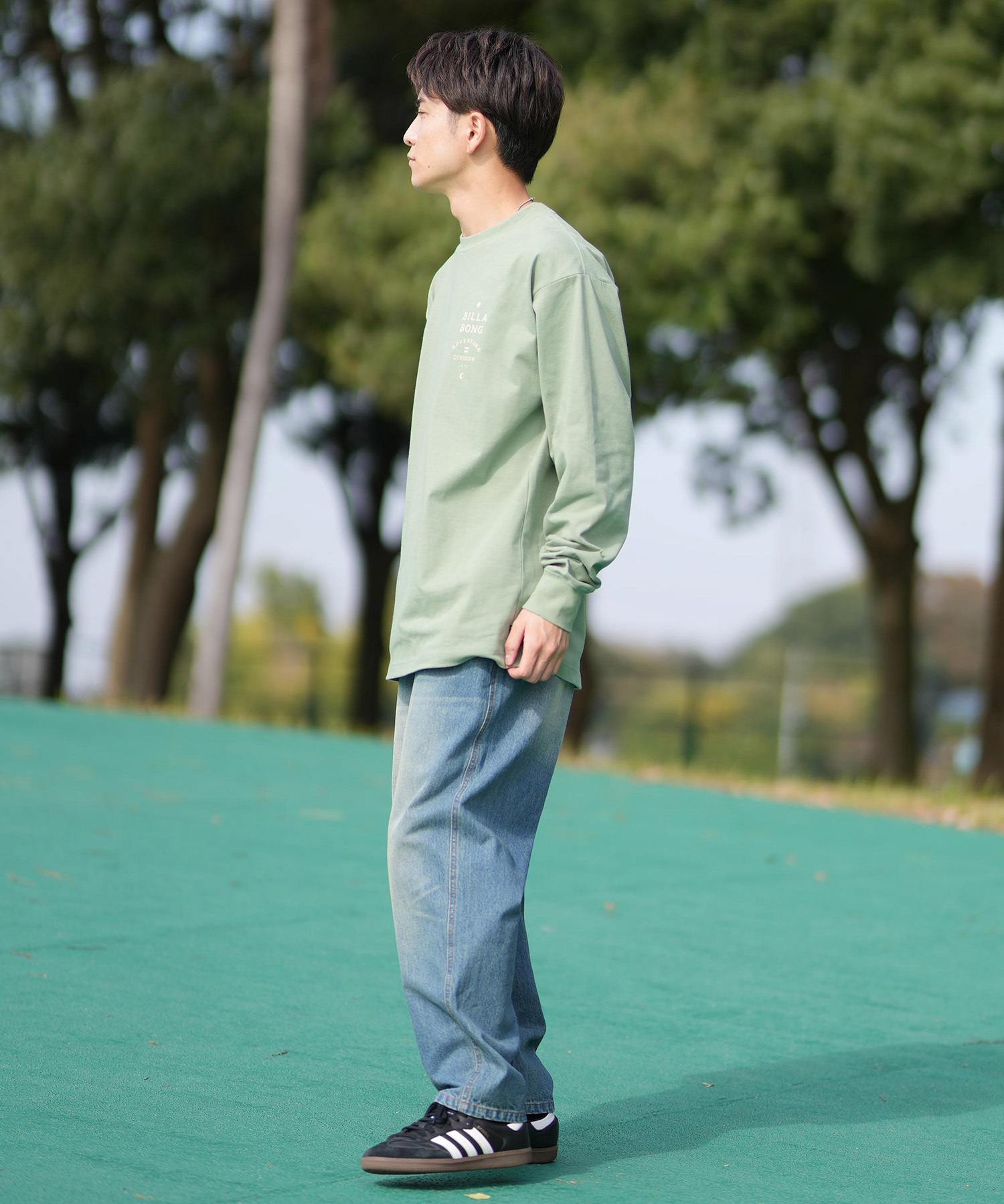 BILLABONG ビラボン 長袖 Tシャツ メンズ ロンT ロゴ バック