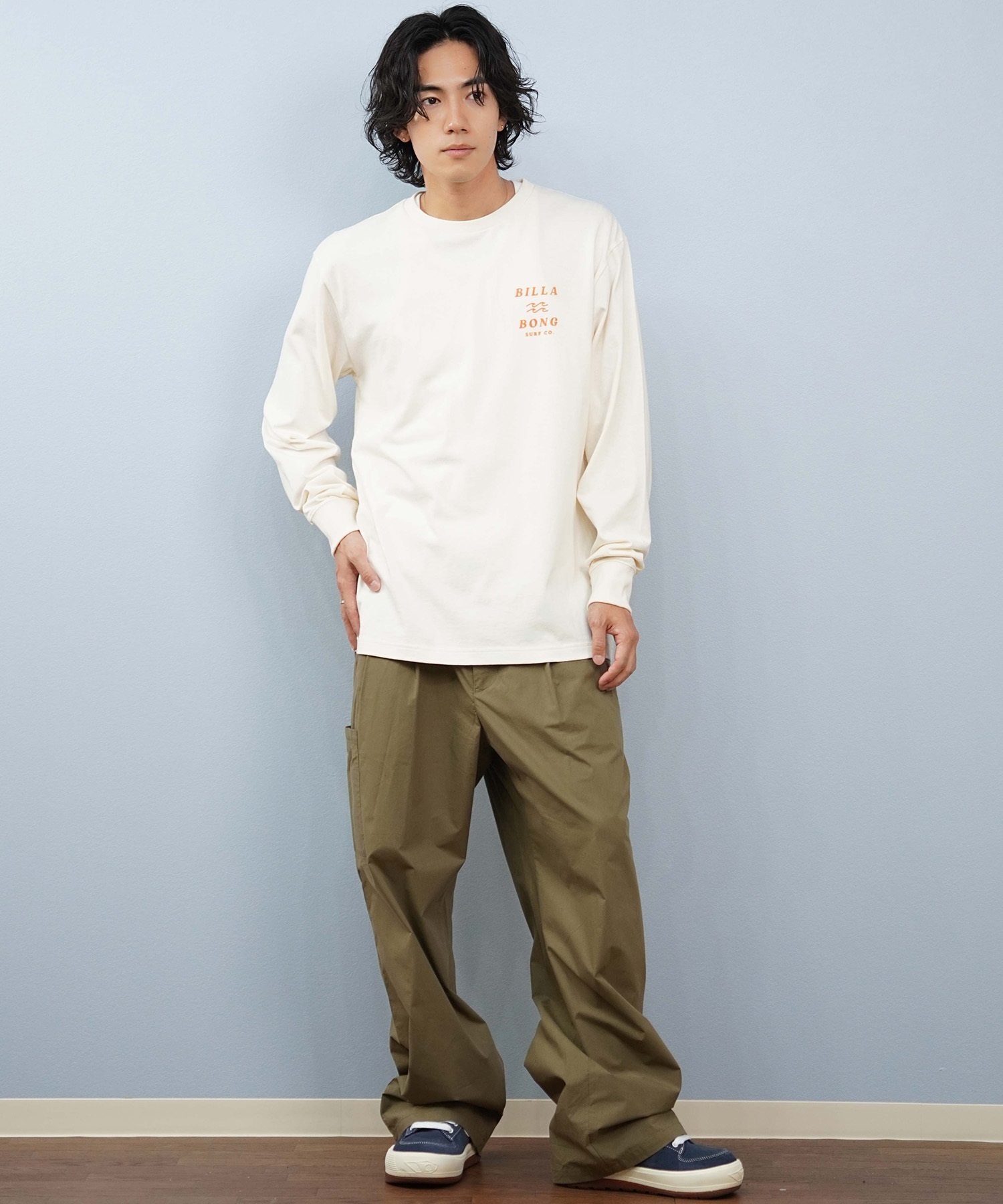 BILLABONG ビラボン 長袖 Tシャツ ロンT メンズ バックプリント ONE