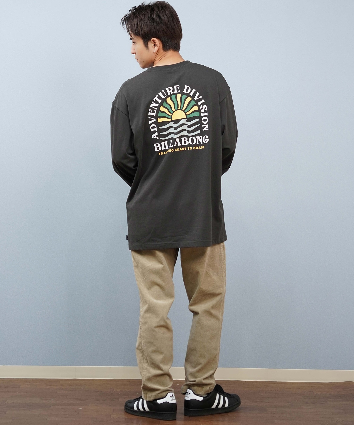 BILLABONG ビラボン 長袖 Tシャツ ロンT メンズ バックプリント 吸水速