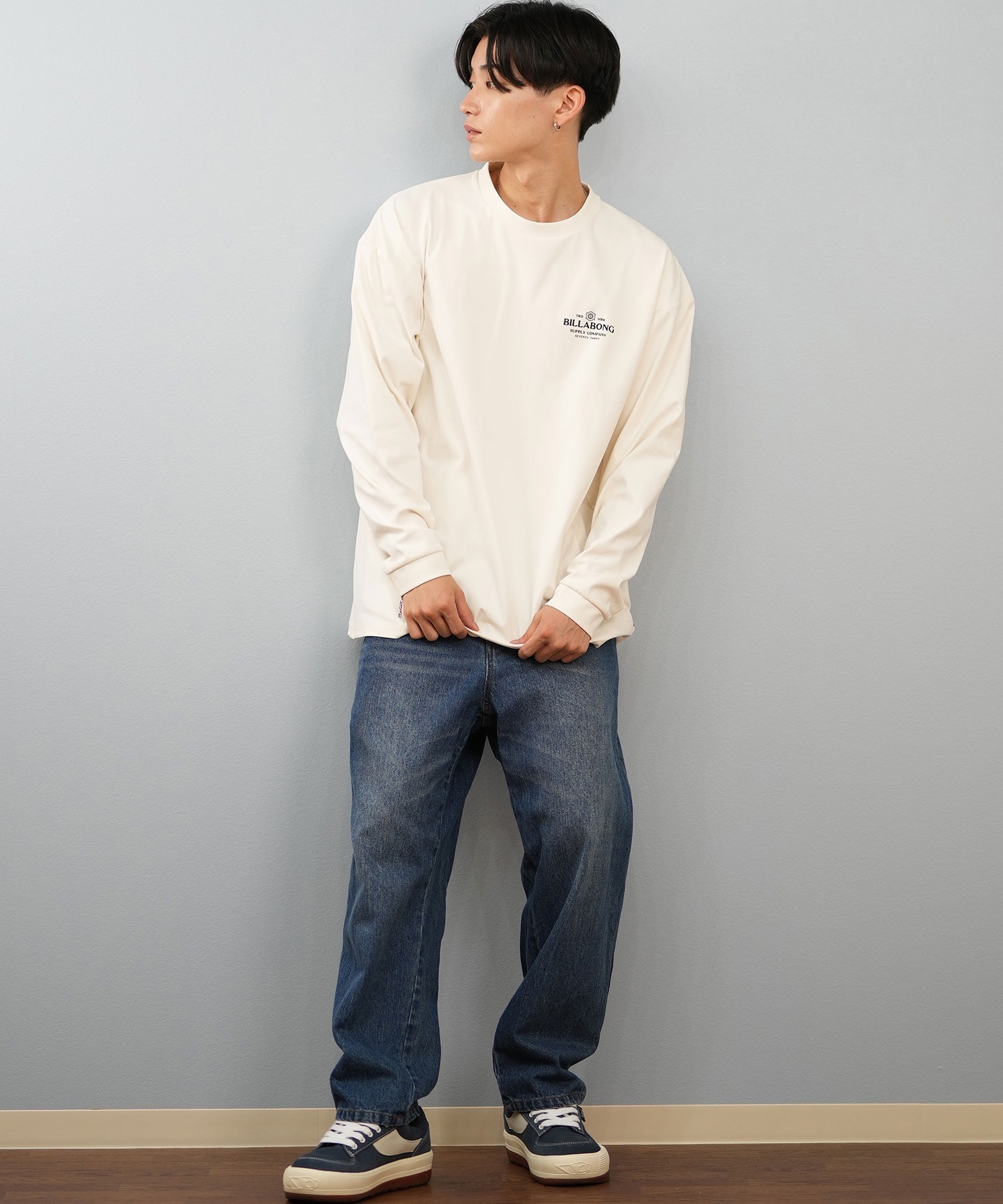 BILLABONG ビラボン 長袖 Tシャツ ロンT メンズ バックプリント 水陸