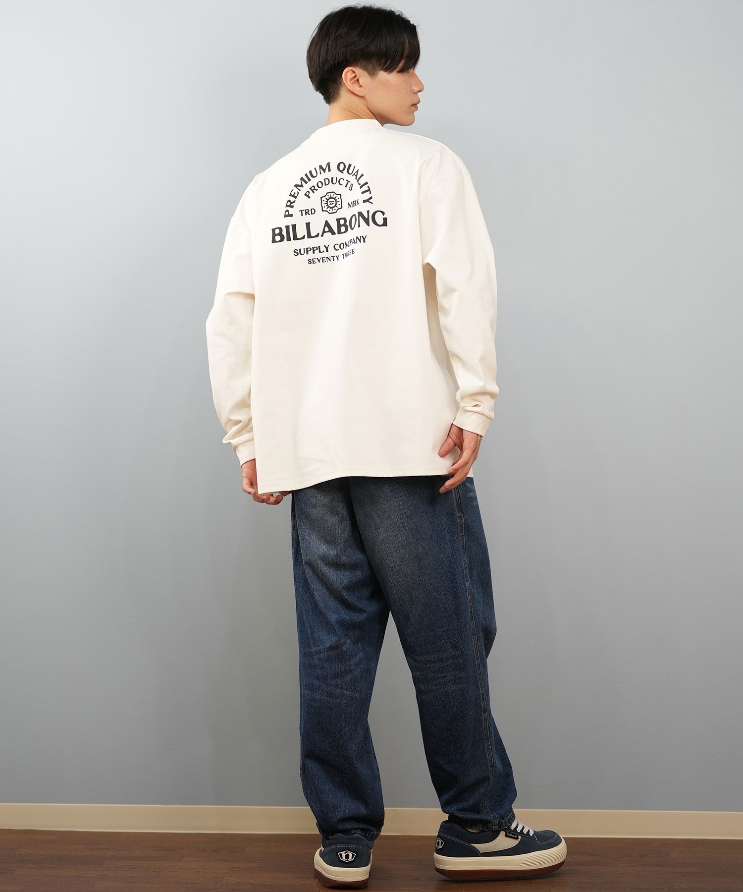 BILLABONG ビラボン 長袖 Tシャツ ロンT メンズ バックプリント 水陸