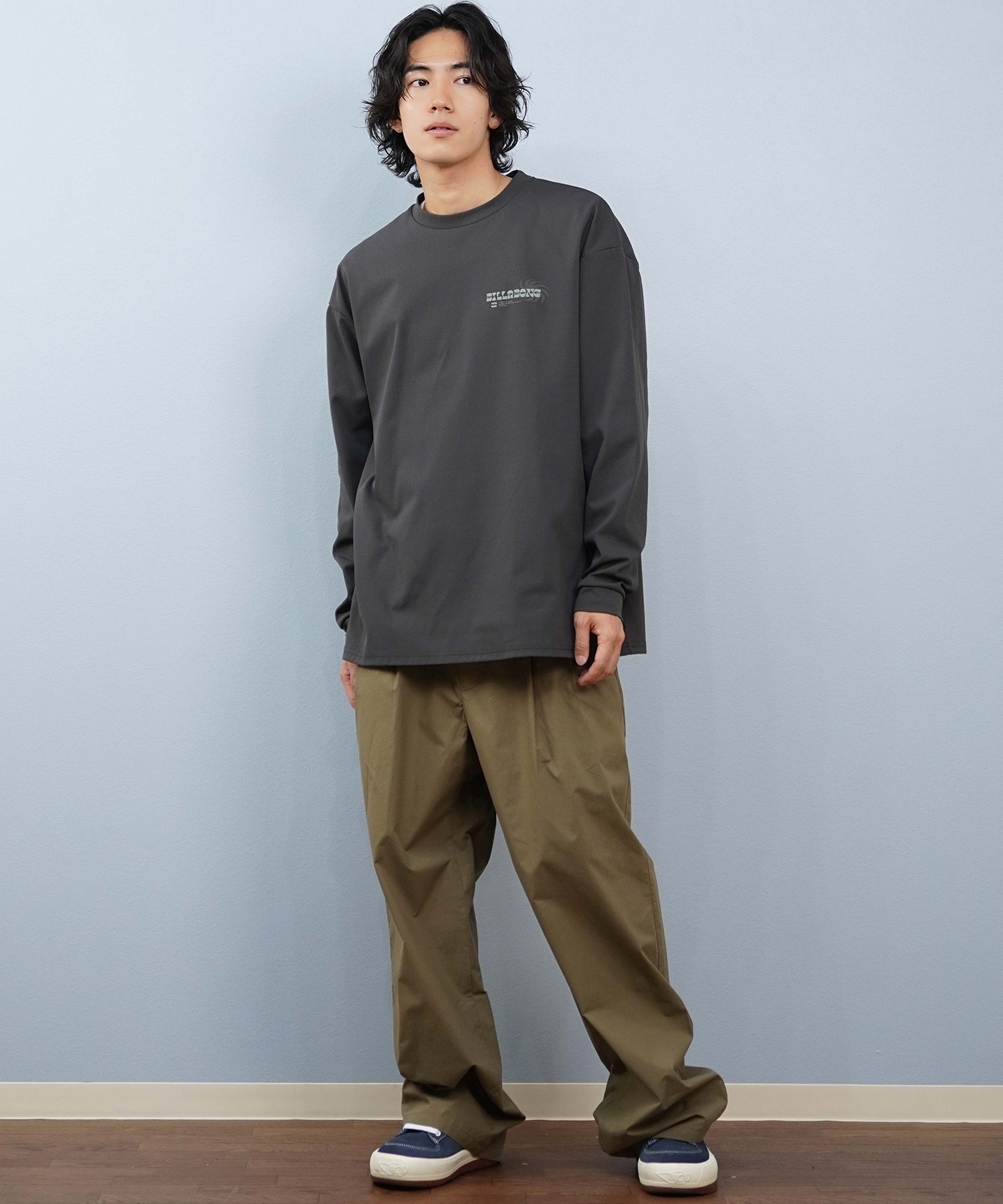 BILLABONG ビラボン 長袖 Tシャツ ロンT メンズ バックプリント 水陸