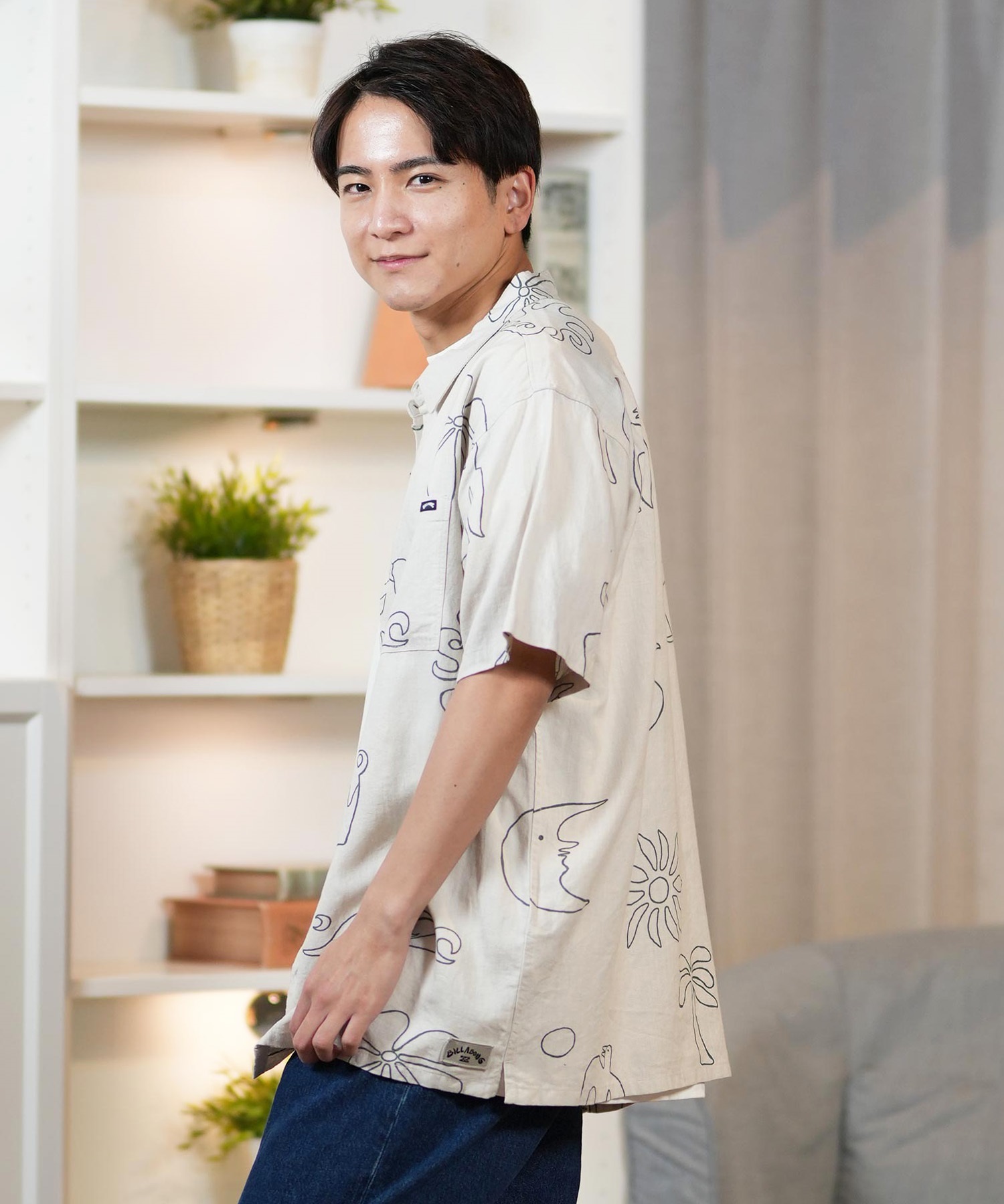 BILLABONG ビラボン 半袖シャツ メンズ Ty Williams コラボ TOGETHER WOVEN SHIRT SS BF011-128(CHI-M)