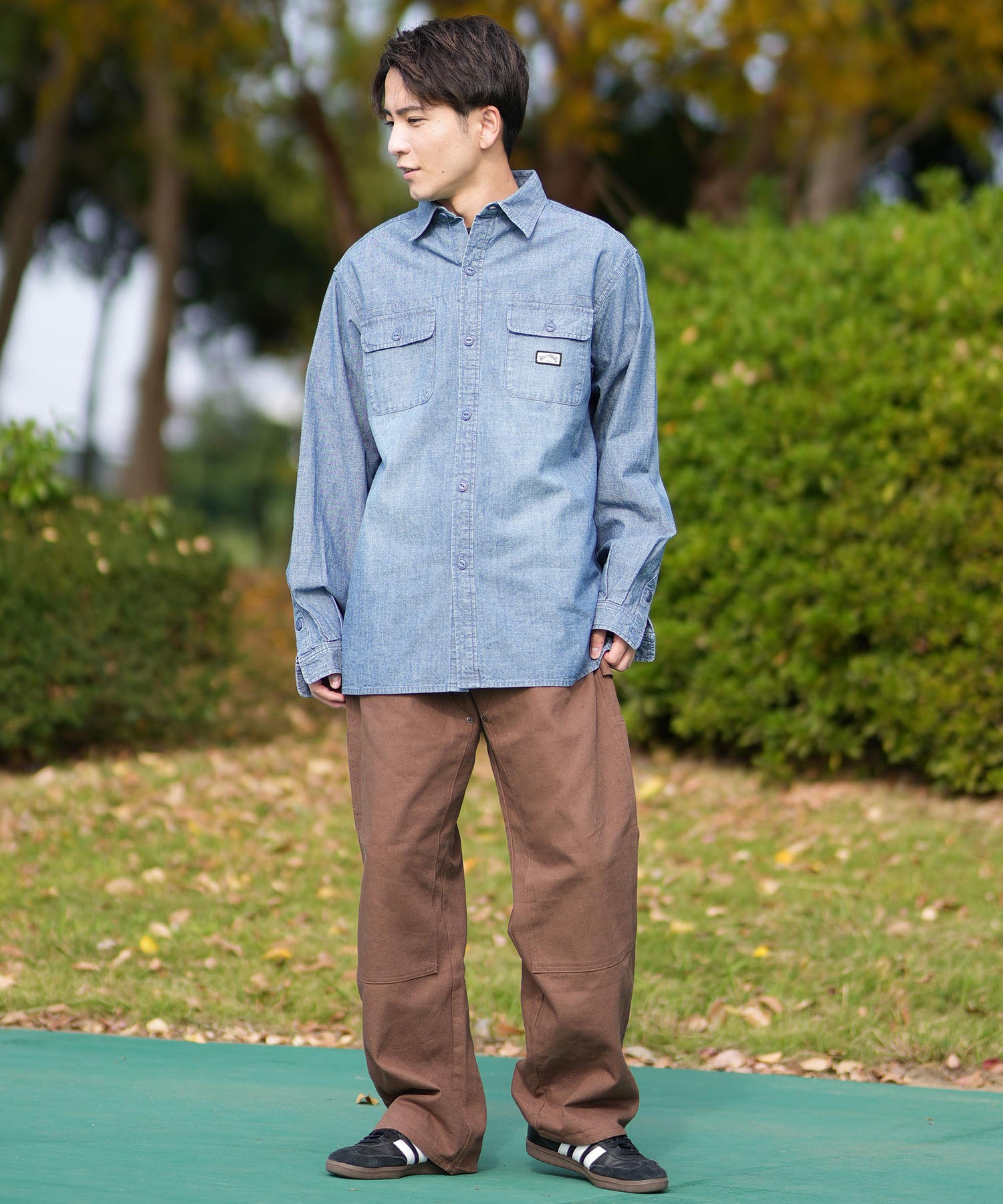 BILLABONG ビラボン 長袖 シャツ メンズ デニムシャツ BF011-100