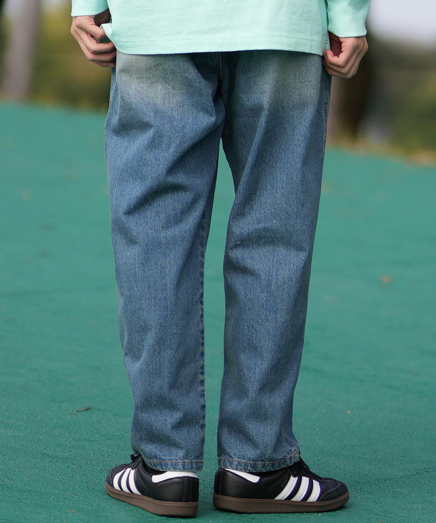 BILLABONG ビラボン ロングパンツ デニム メンズ ワイド テーパード BF011-702(BLU-M)