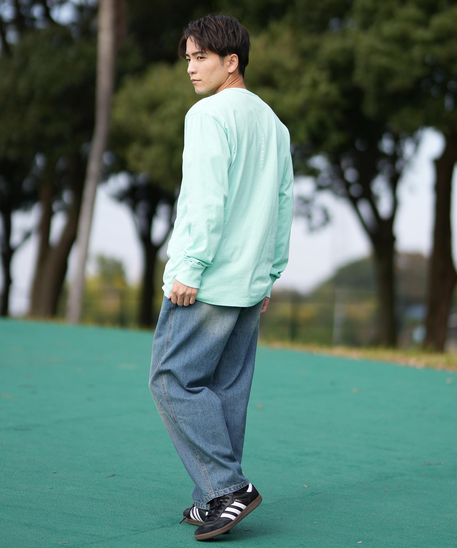 BILLABONG ビラボン ロングパンツ デニム メンズ ワイド テーパード BF011-702(BLU-M)