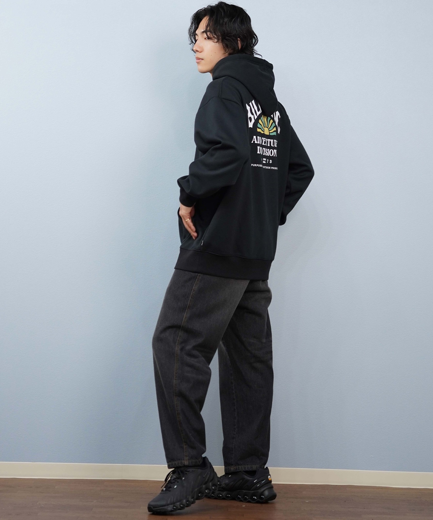 BILLABONG ビラボン ロングパンツ メンズ デニム パンツ Gパン オーバーサイズ BF012-701(BLK-M)