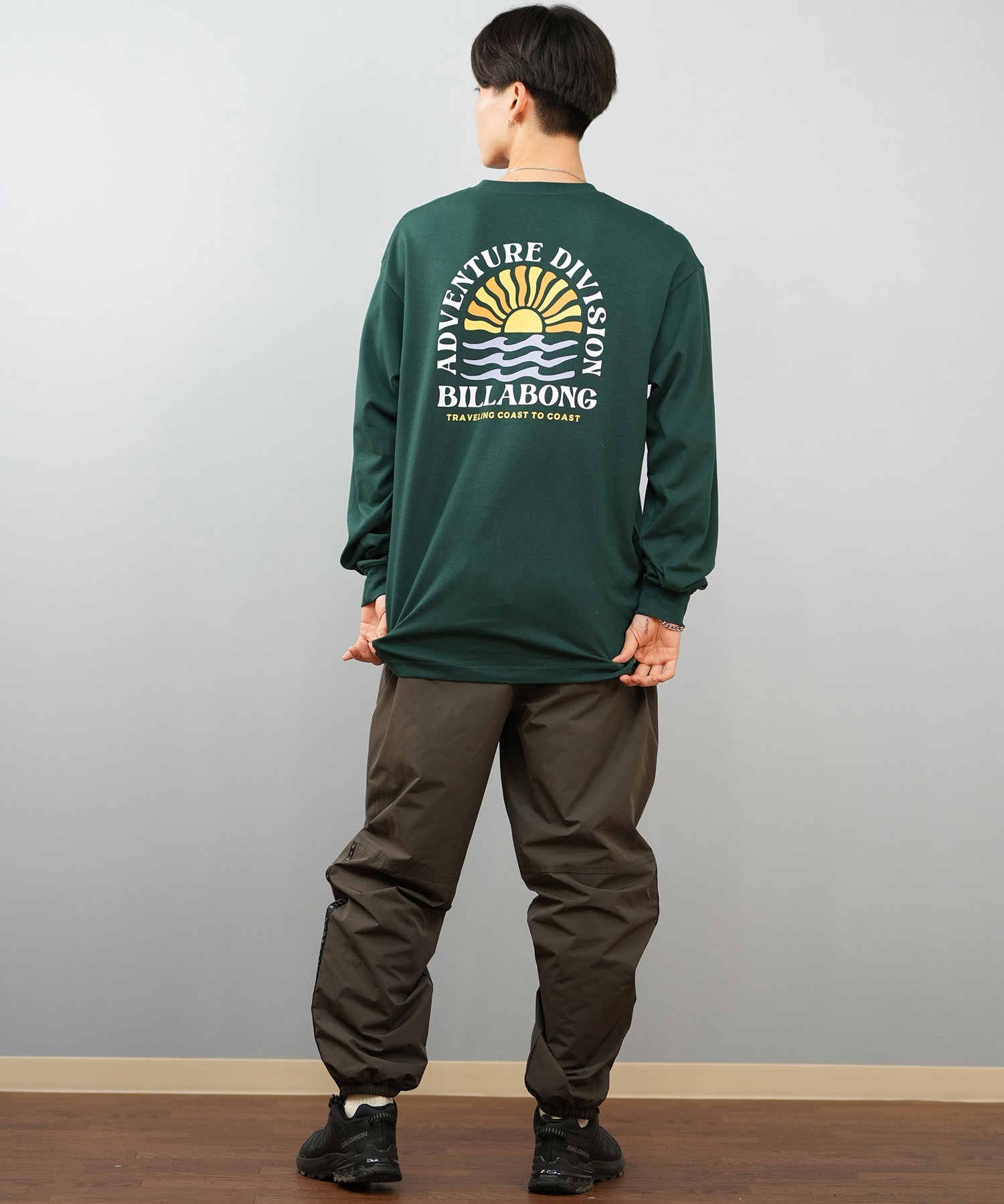 BILLABONG ビラボン ロングパンツ メンズ セットアップ対応 軽量 BF012-712(BLK-M)