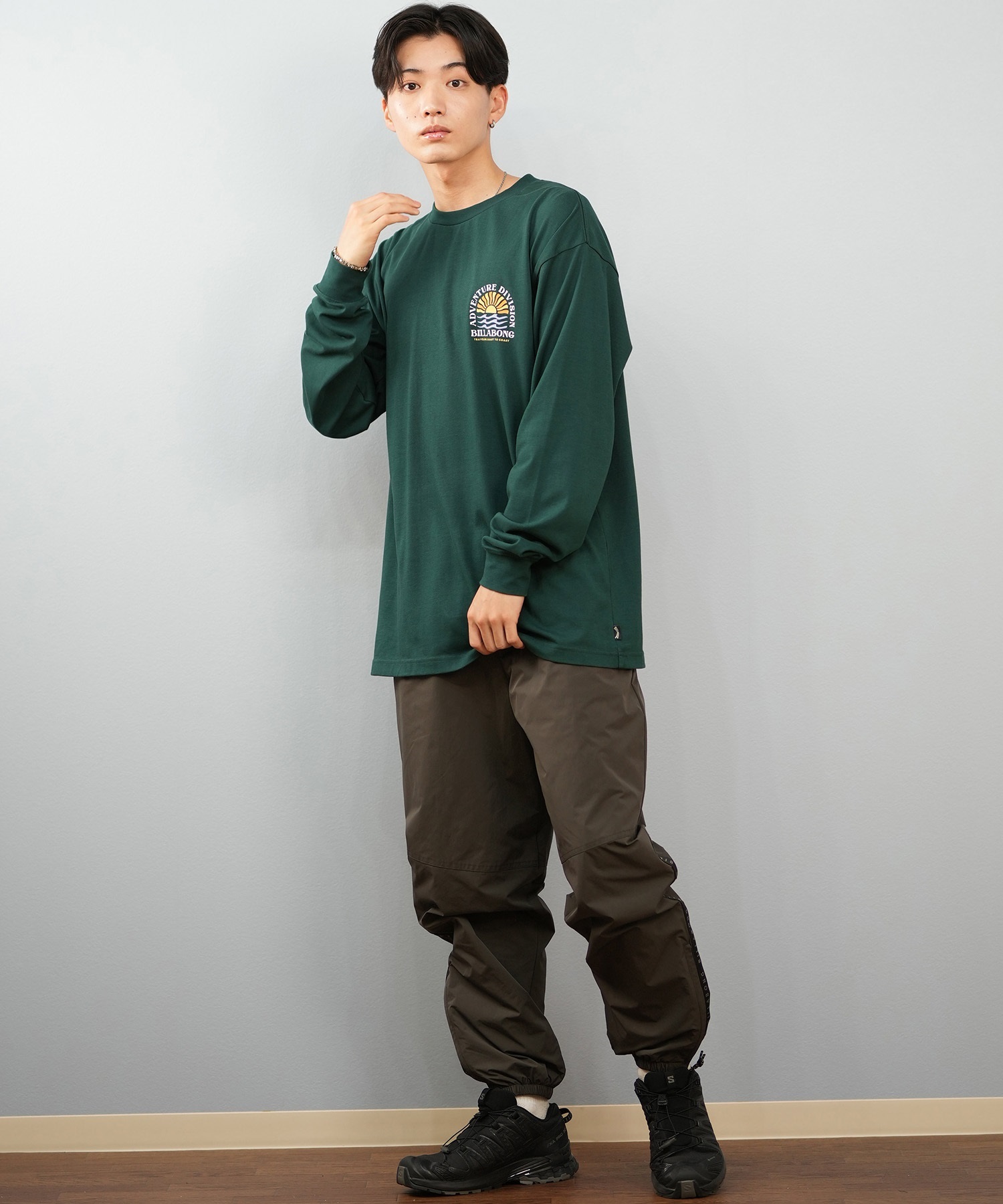 BILLABONG ビラボン ロングパンツ メンズ セットアップ対応 軽量 BF012-712(BLK-M)