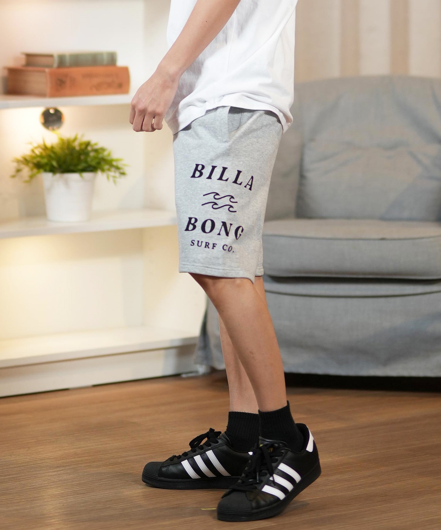 BILLABONG ビラボン ショートパンツ メンズ ハーフパンツ スウェットショーツ 20インチ LOGO SHORTS BF011-602(BLK-M)