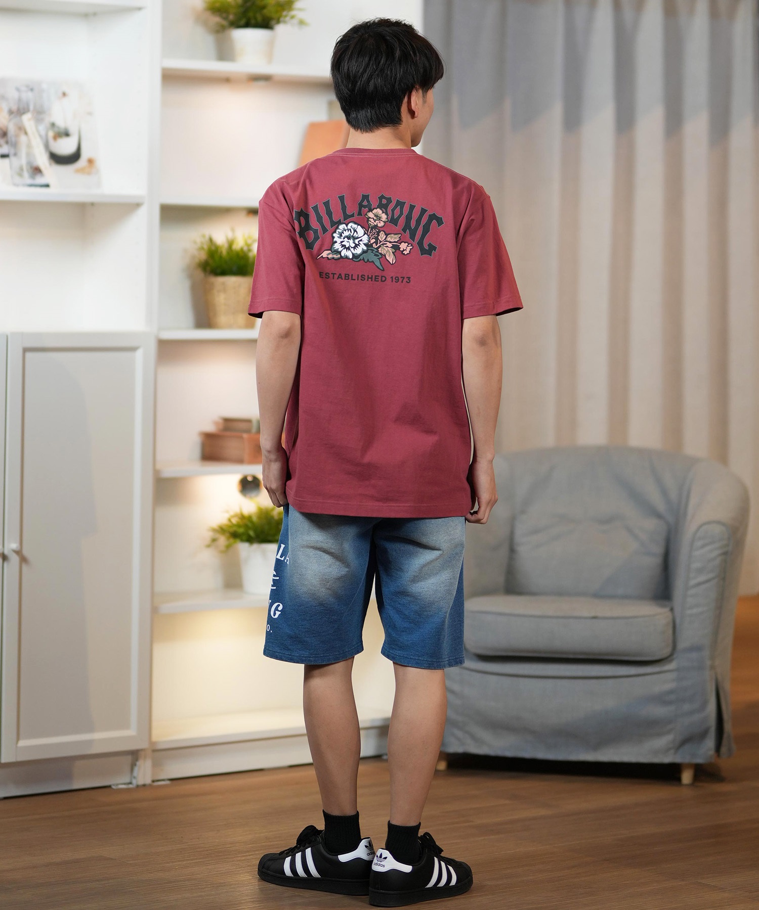 BILLABONG ビラボン ショートパンツ メンズ ハーフパンツ スウェットショーツ 20インチ LOGO SHORTS BF011-602(BLK-M)