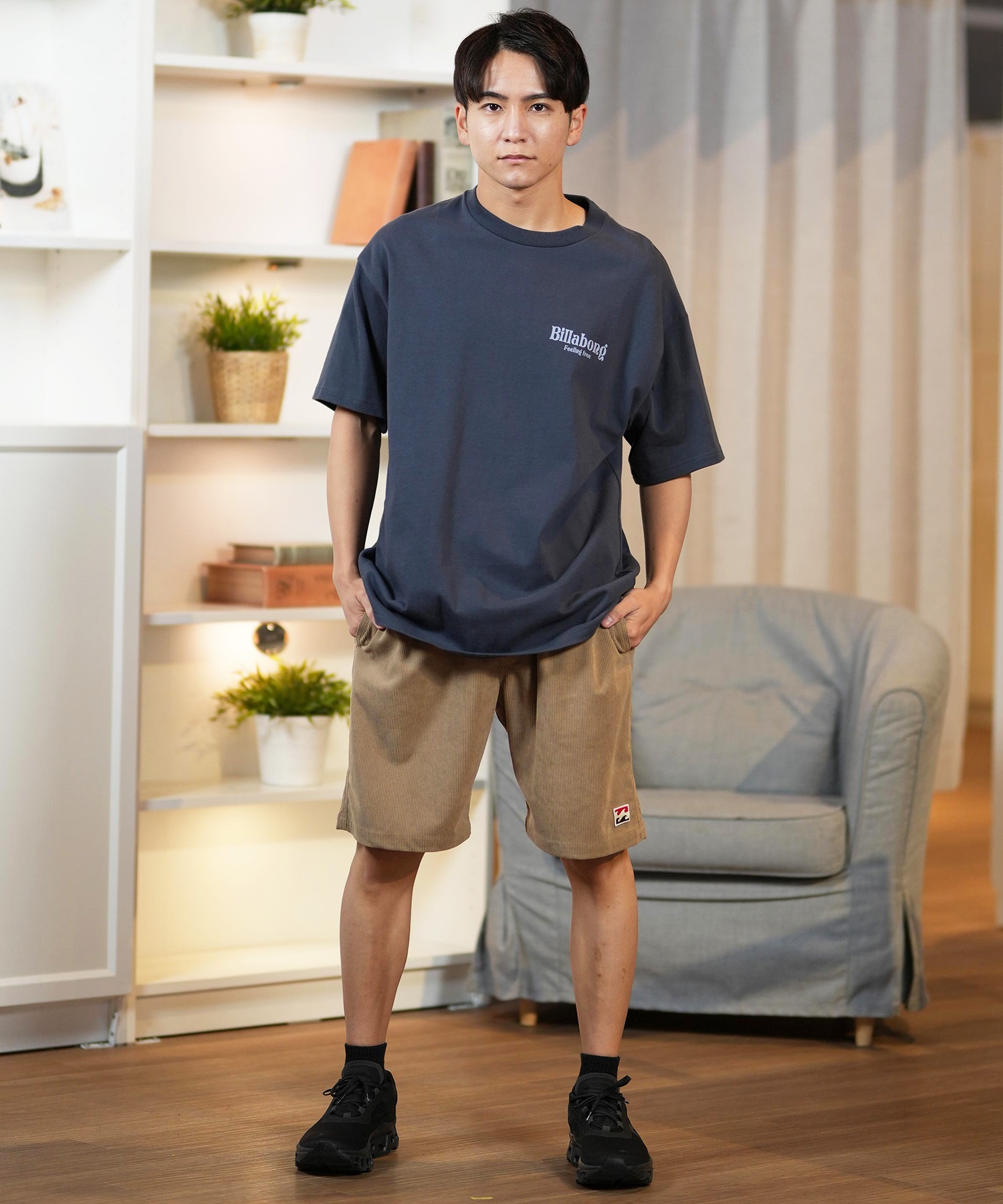 BILLABONG ビラボン ショートパンツ メンズ ハーフパンツ コーデュロイ ユーティリティショーツ 19インチ 水陸両用 UVカット SUBMERSIBLE SHORTS BF011-650(OFW-M)