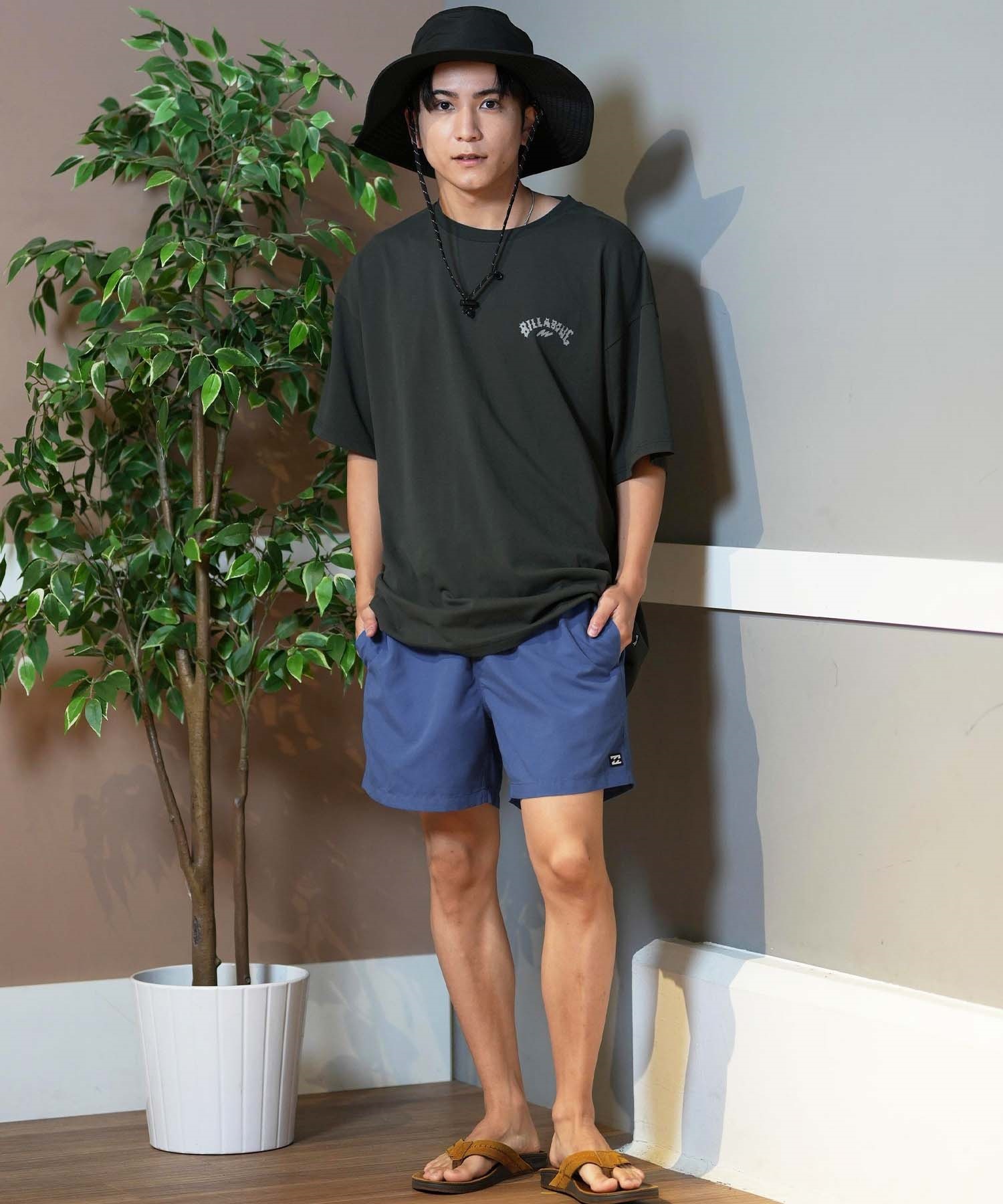 BILLABONG ビラボン 水着 トランクス メンズ ボードショーツ サーフパンツ ワンポイント ロゴ 16インチ 水陸両用 BF011-530(BLK-S)