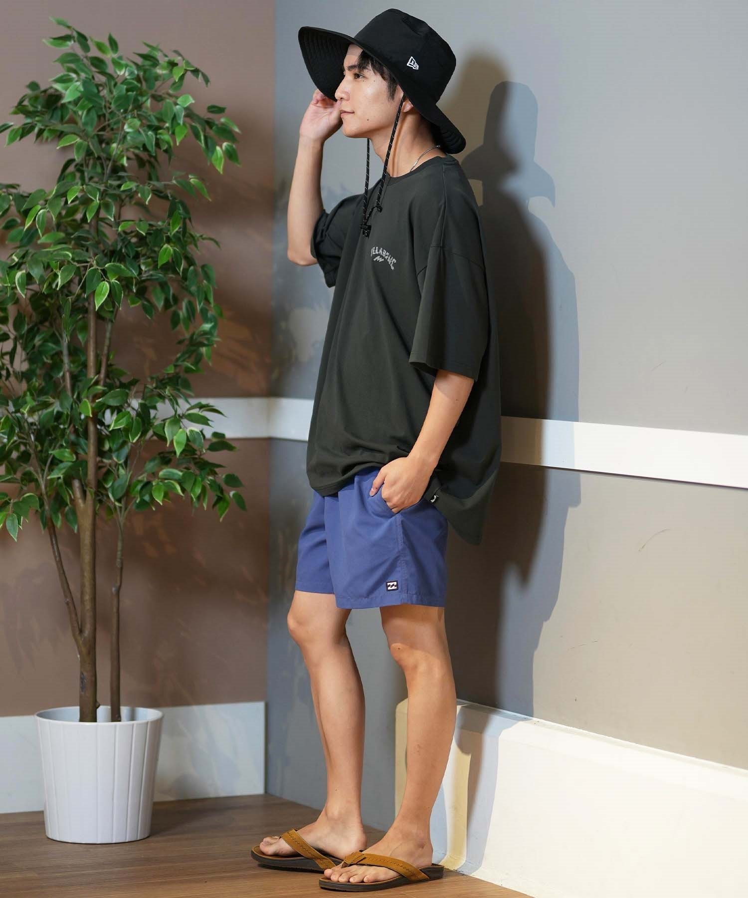 BILLABONG ビラボン 水着 トランクス メンズ ボードショーツ サーフパンツ ワンポイント ロゴ 16インチ 水陸両用 BF011-530(BLK-S)