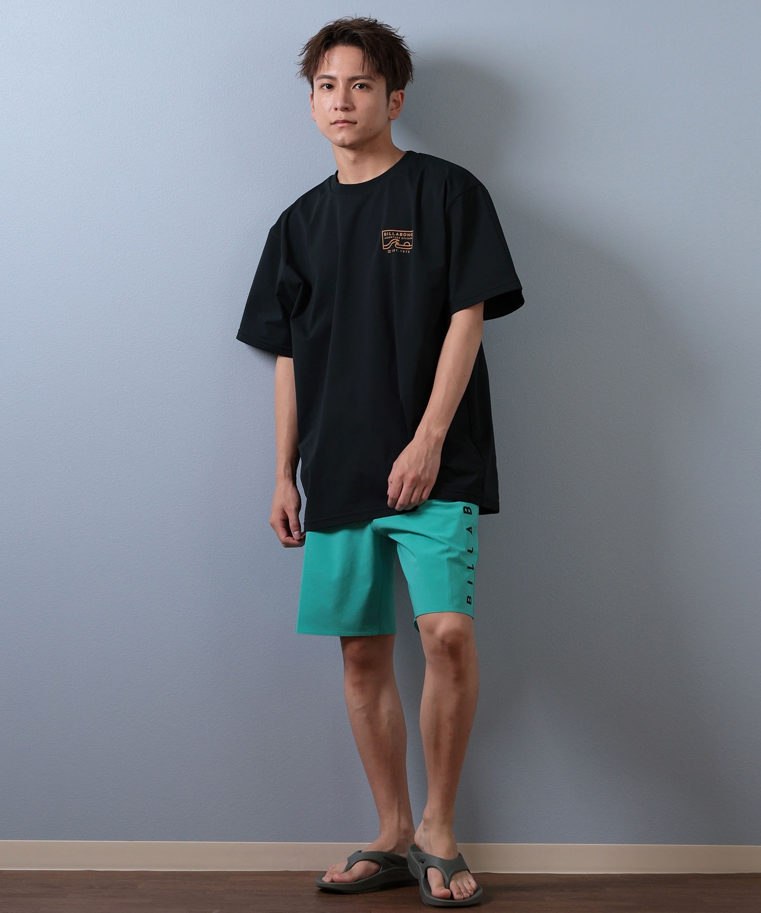 BILLABONG ビラボン 水着 海パン トランクス サーフパンツ メンズ ロゴ BF01A-525(BLK-28inch)