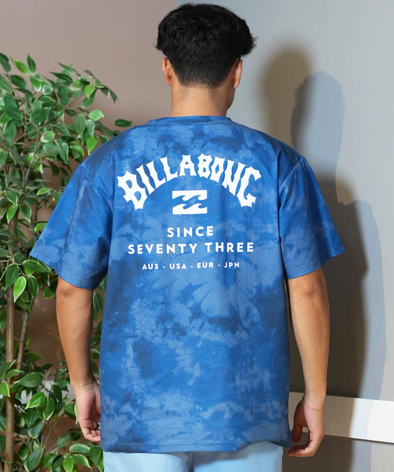 BILLABONG ビラボン ラッシュガード 半袖 メンズ Tシャツ バックプリント 水陸両用 UVカット SURF FLEX TEE BF011-858(WHT-M)