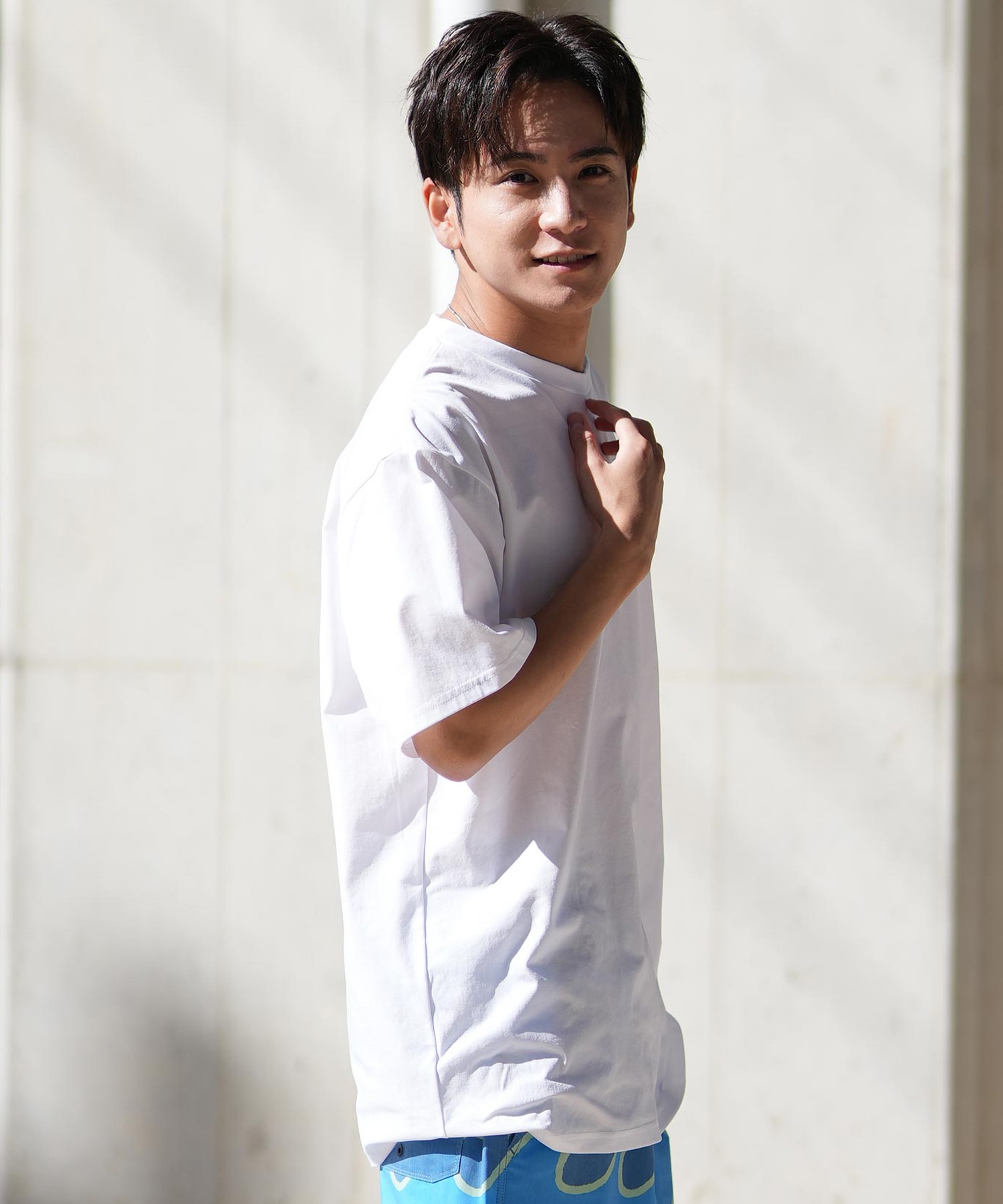 BILLABONG ビラボン ラッシュガード 半袖 メンズ Tシャツ バックプリント 水陸両用 UVカット SURF FLEX TEE BF011-858(WHT-M)
