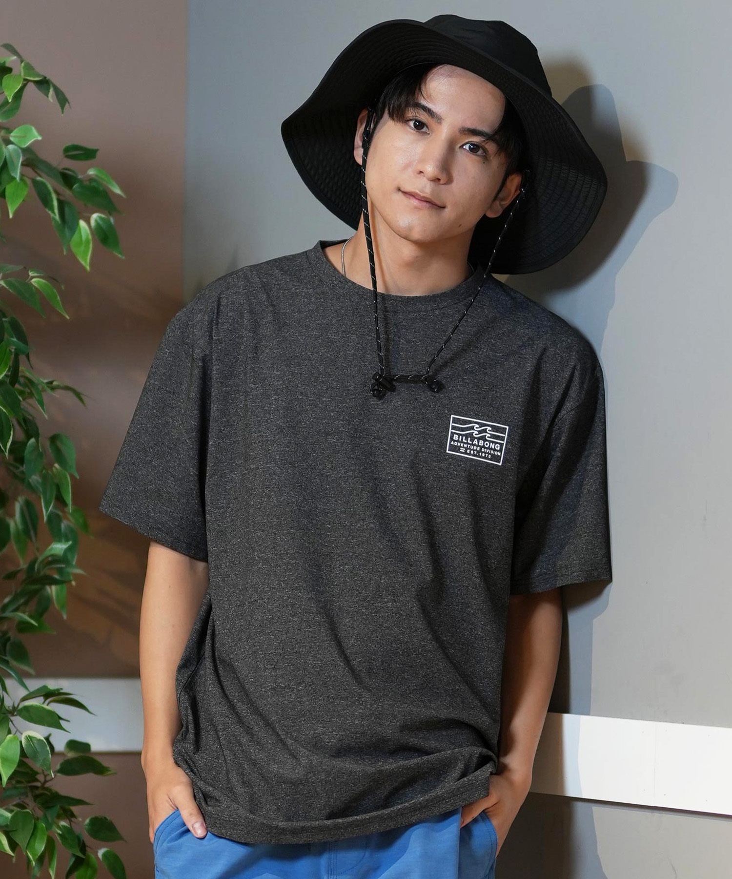 BILLABONG ビラボン ラッシュガード メンズ 半袖 Tシャツ バックプリント 水陸両用 UVカット BF011-859(WHT-M)