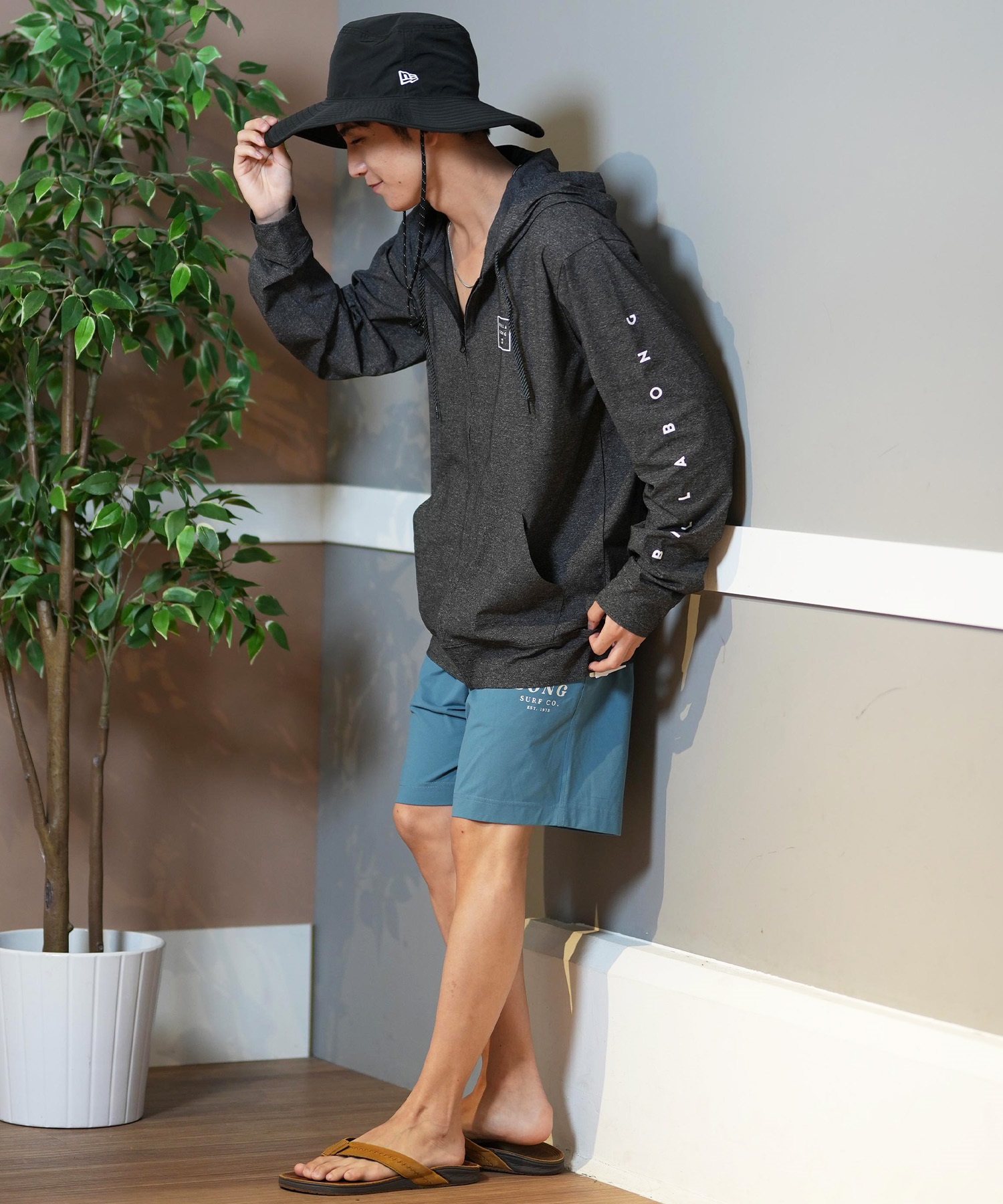 BILLABONG ビラボン ラッシュガード 長袖 パーカー メンズ ジップ