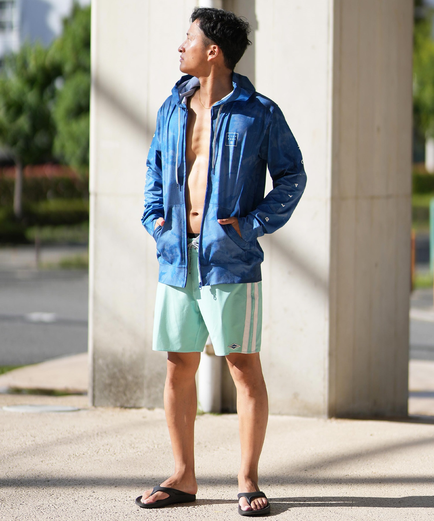 BILLABONG ビラボン ラッシュガード 長袖 パーカー メンズ ジップ