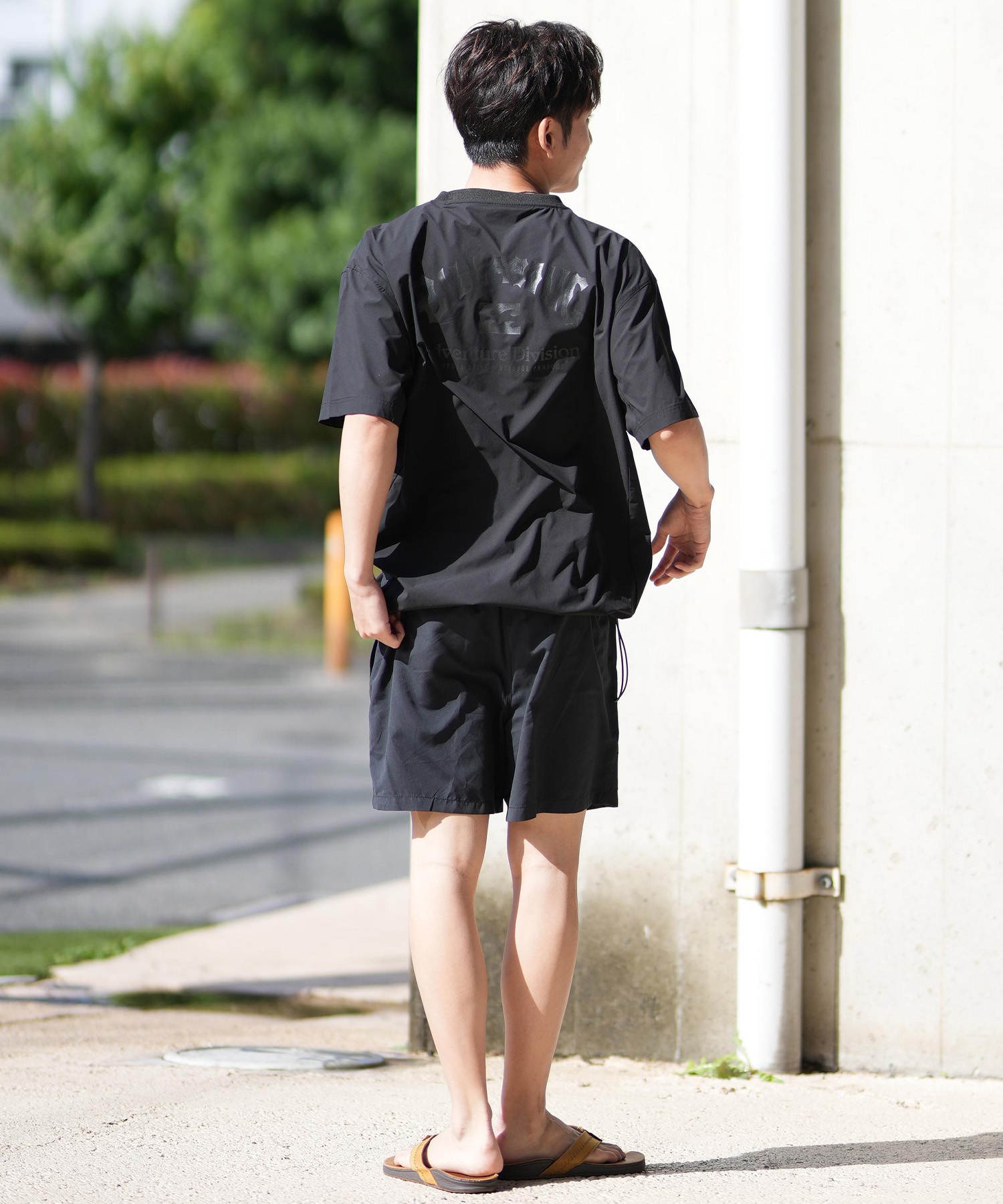 BILLABONG ビラボン ラッシュガード 半袖 メンズ Tシャツ バックプリント 水陸両用 UVカット UTILITY TEE BF011-866(BLK-M)