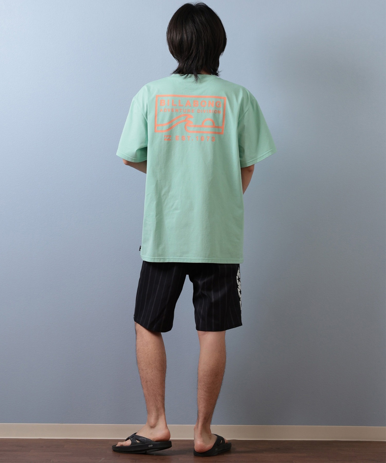 BILLABONG ビラボン 水着 ラッシュガード 半袖 Tシャツ メンズ 水陸両用 吸水速乾 UVカット BF01A-857(BLK-M)