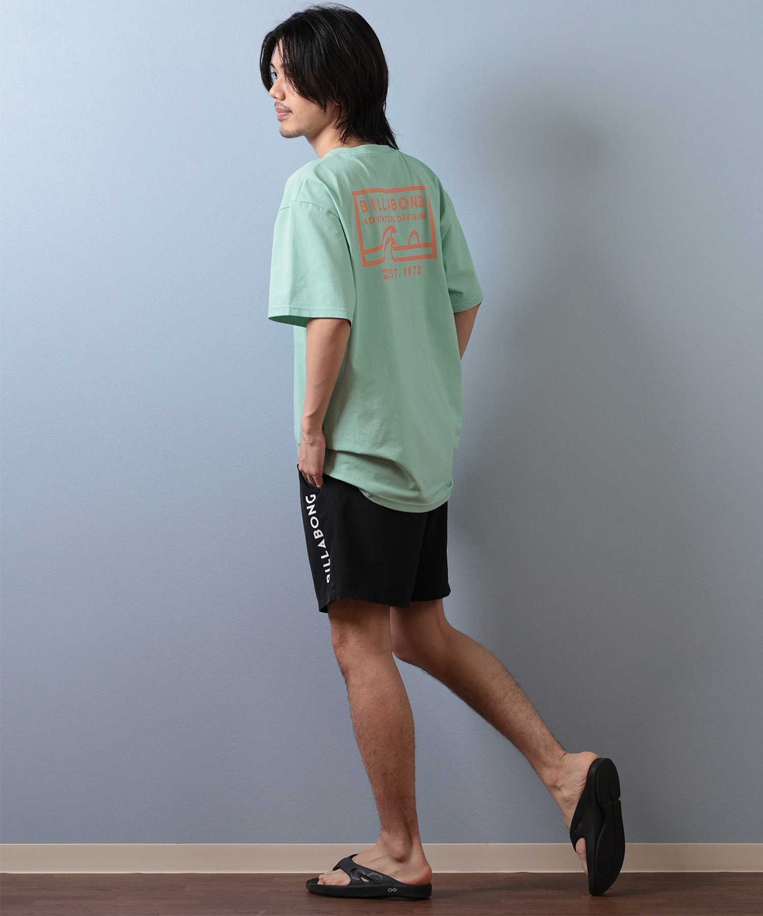 BILLABONG ビラボン 水着 ラッシュガード 半袖 Tシャツ メンズ 水陸両用 吸水速乾 UVカット BF01A-857(BLK-M)