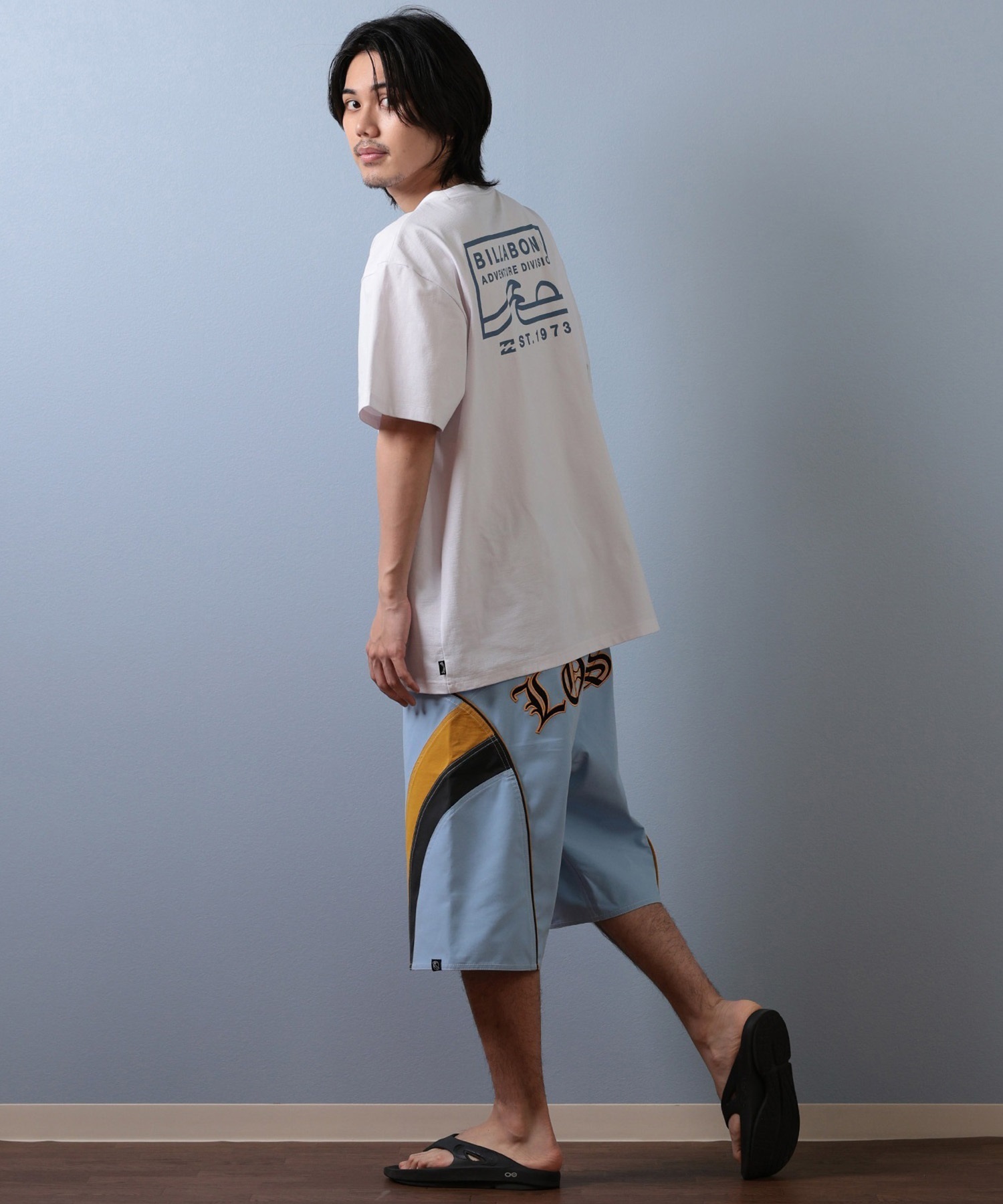 BILLABONG ビラボン 水着 ラッシュガード 半袖 Tシャツ メンズ 水陸両用 吸水速乾 UVカット BF01A-857(BLK-M)