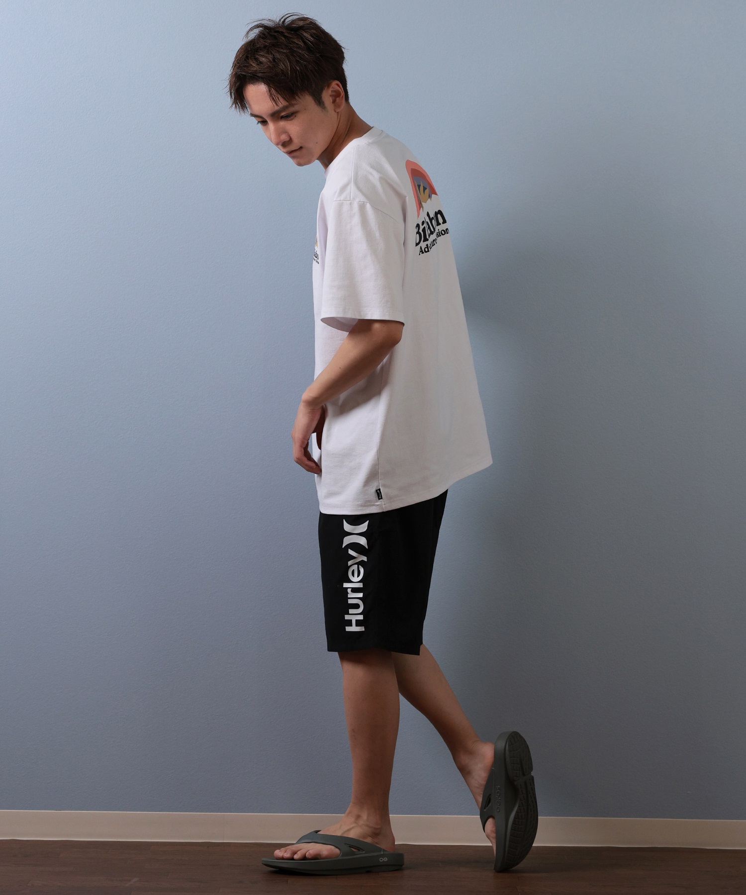 BILLABONG ビラボン 水着 ラッシュガード 半袖 Tシャツ メンズ 水陸両用 吸汗速乾 UVカット BF01A-858(WHT-M)