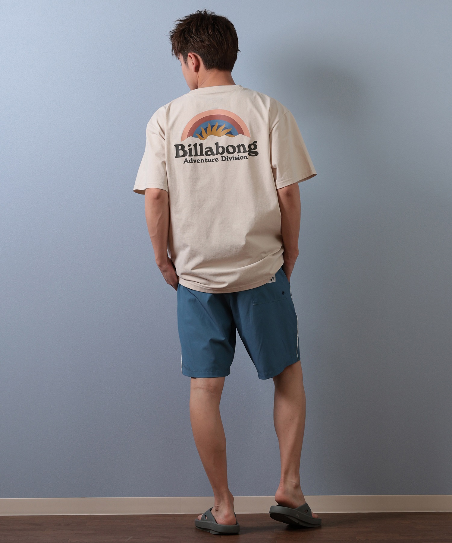 BILLABONG ビラボン 水着 ラッシュガード 半袖 Tシャツ メンズ 水陸両用 吸汗速乾 UVカット BF01A-858(WHT-M)