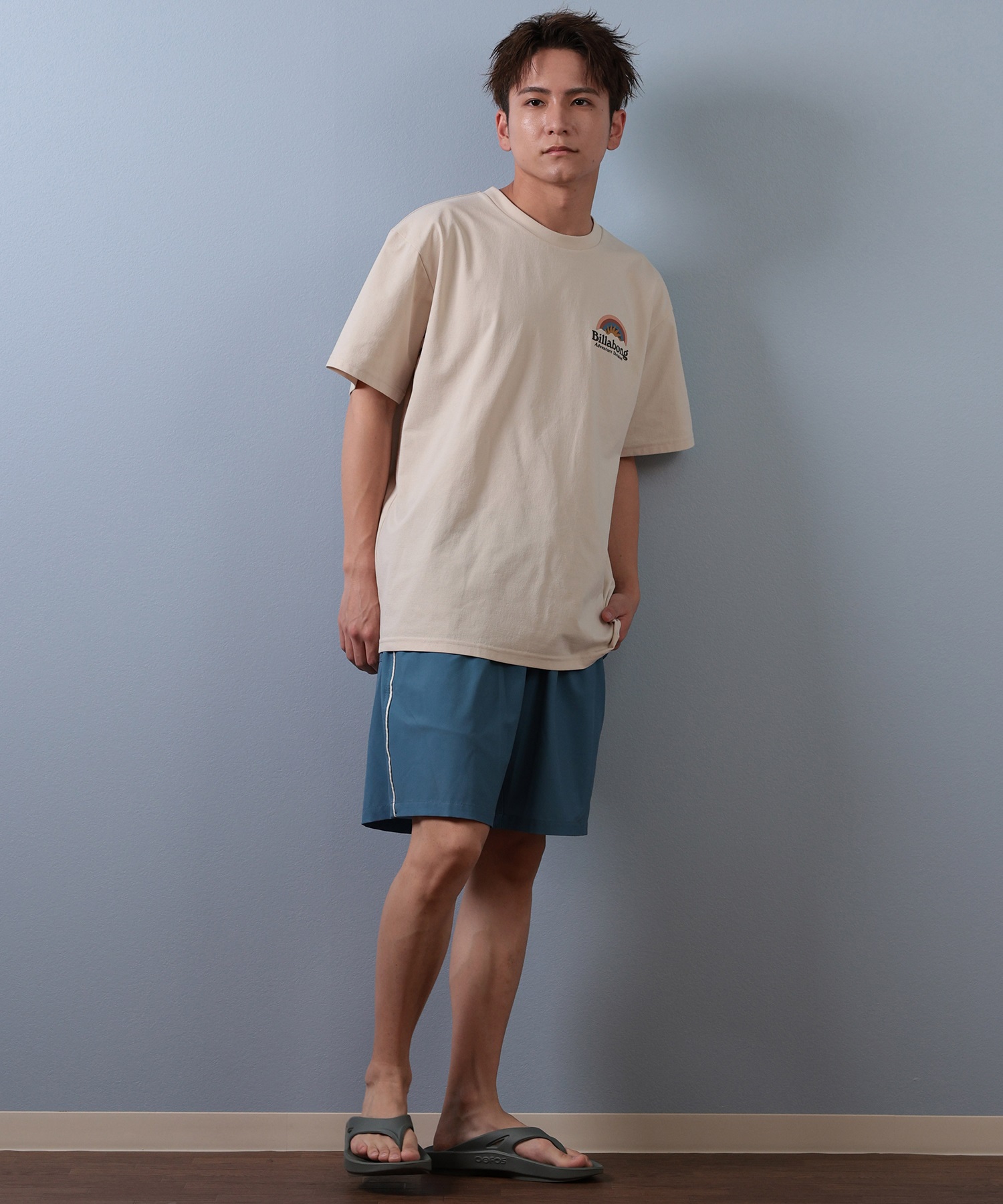 BILLABONG ビラボン 水着 ラッシュガード 半袖 Tシャツ メンズ 水陸両用 吸汗速乾 UVカット BF01A-858(WHT-M)
