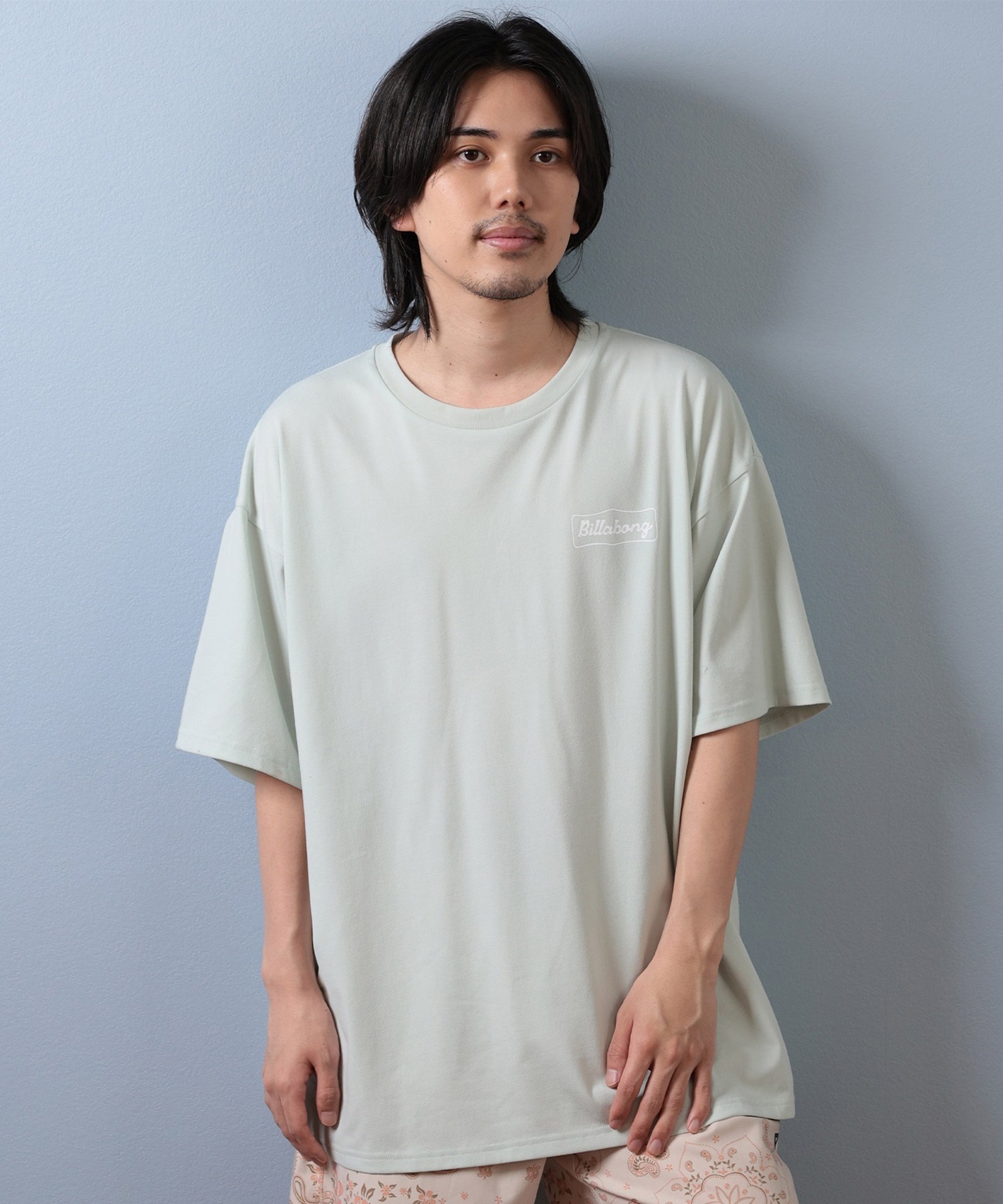 BILLABONG ビラボン 水着 ラッシュガード 半袖 Tシャツ メンズ 水陸両用 吸水速乾 UVカット BF01A-861(ASH-M)