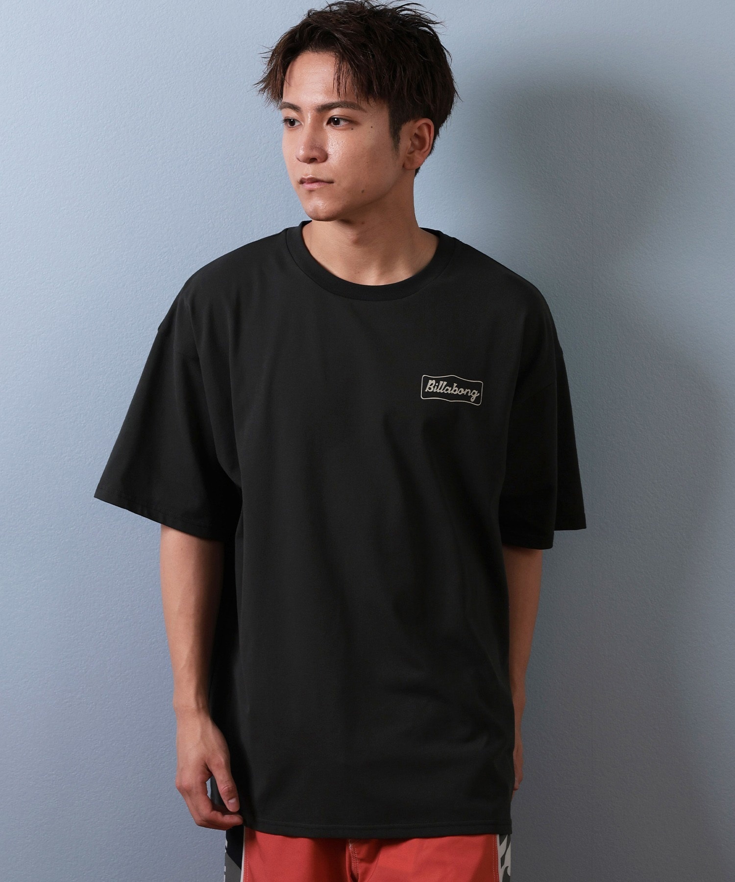 BILLABONG ビラボン 水着 ラッシュガード 半袖 Tシャツ メンズ 水陸両用 吸水速乾 UVカット BF01A-861(ASH-M)