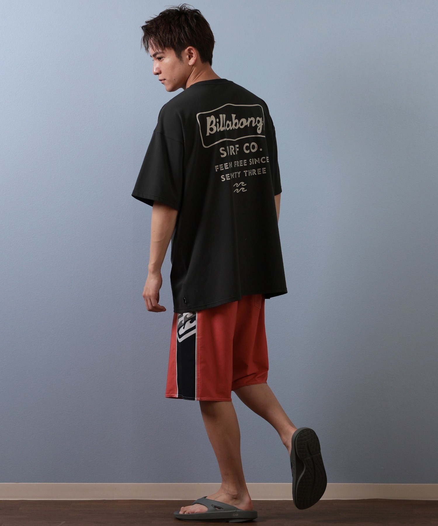 BILLABONG ビラボン 水着 ラッシュガード 半袖 Tシャツ メンズ 水陸両用 吸水速乾 UVカット BF01A-861(ASH-M)