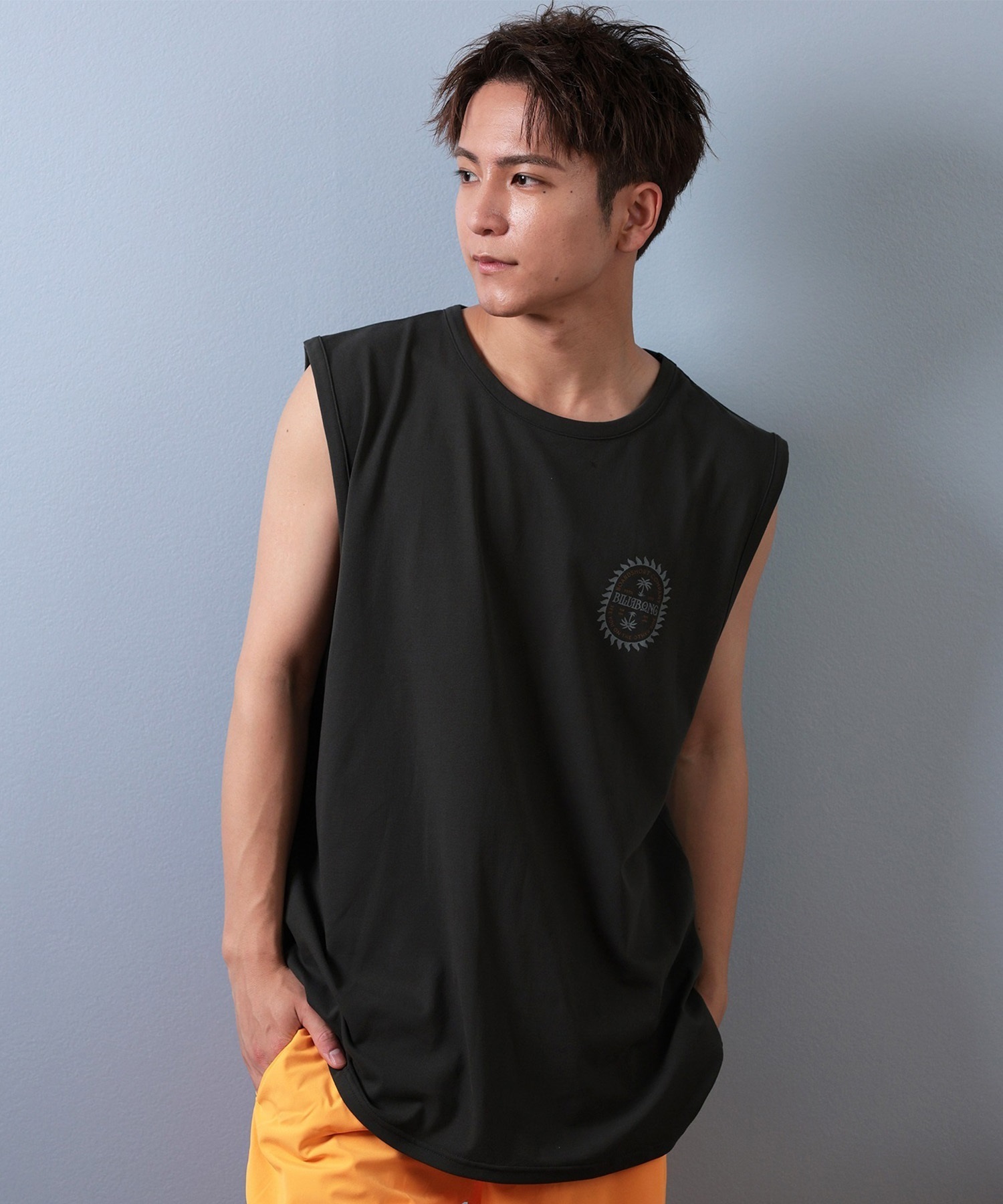 BILLABONG ビラボン 水着 ラッシュガード タンクトップ メンズ 水陸両用 UVカット バックプリント BF01A-862(OFW-M)