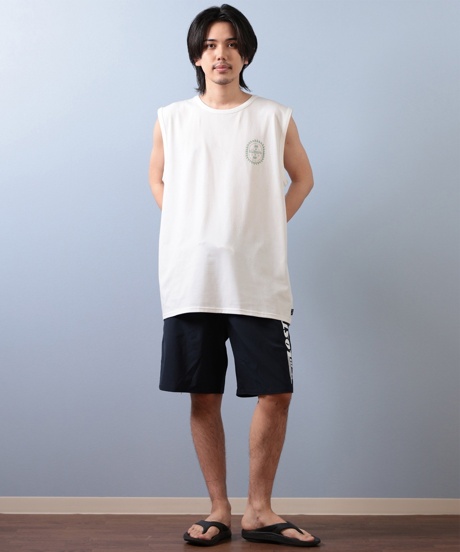 BILLABONG ビラボン 水着 ラッシュガード タンクトップ メンズ 水陸両用 UVカット バックプリント BF01A-862(OFW-M)